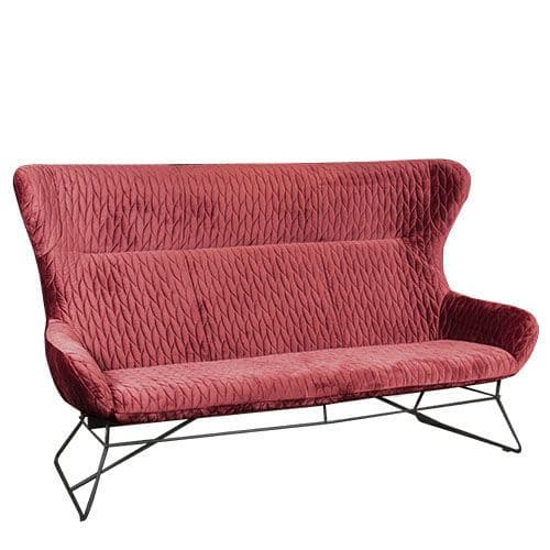 Megan Sofa - Dunkelrot | 3-Sitzer