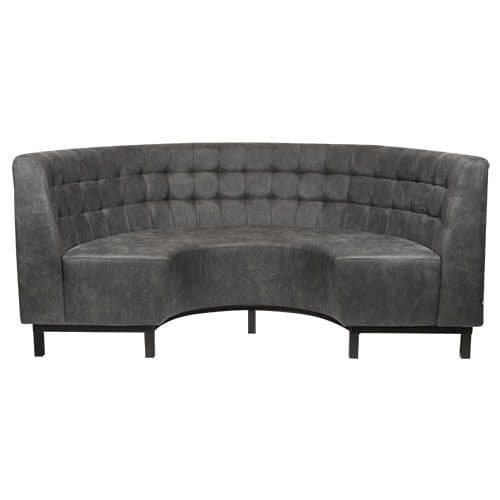 Viggo Bank - Halbrund - Anthrazit