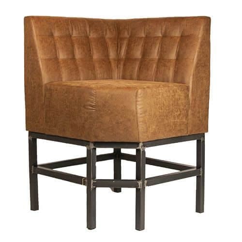 Vinnie Sofa Hoch - Ecke - Cognac