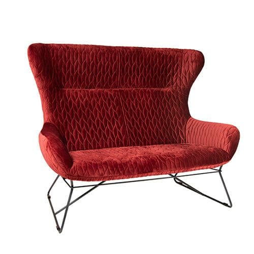 Megan 2-Sitzer Sofa - Dunkelrot