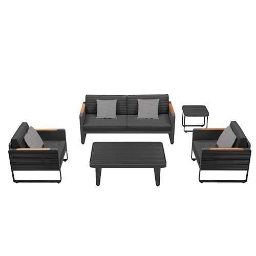 Airport Lounge Set - Schwarz | 5-Teile