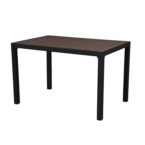 Marlon Terrassentisch - 140x80cm - Schwarz