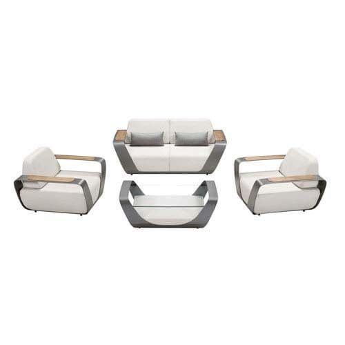 Onda Lounge Set Weiß | 4-teilig