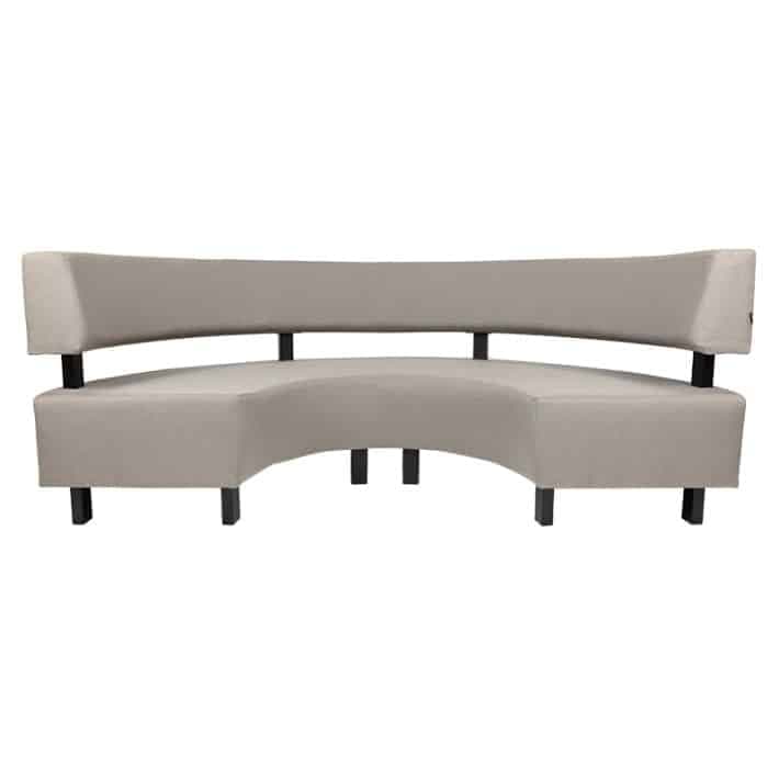 Ibiza Terrassenbank - Halbrund - Taupe