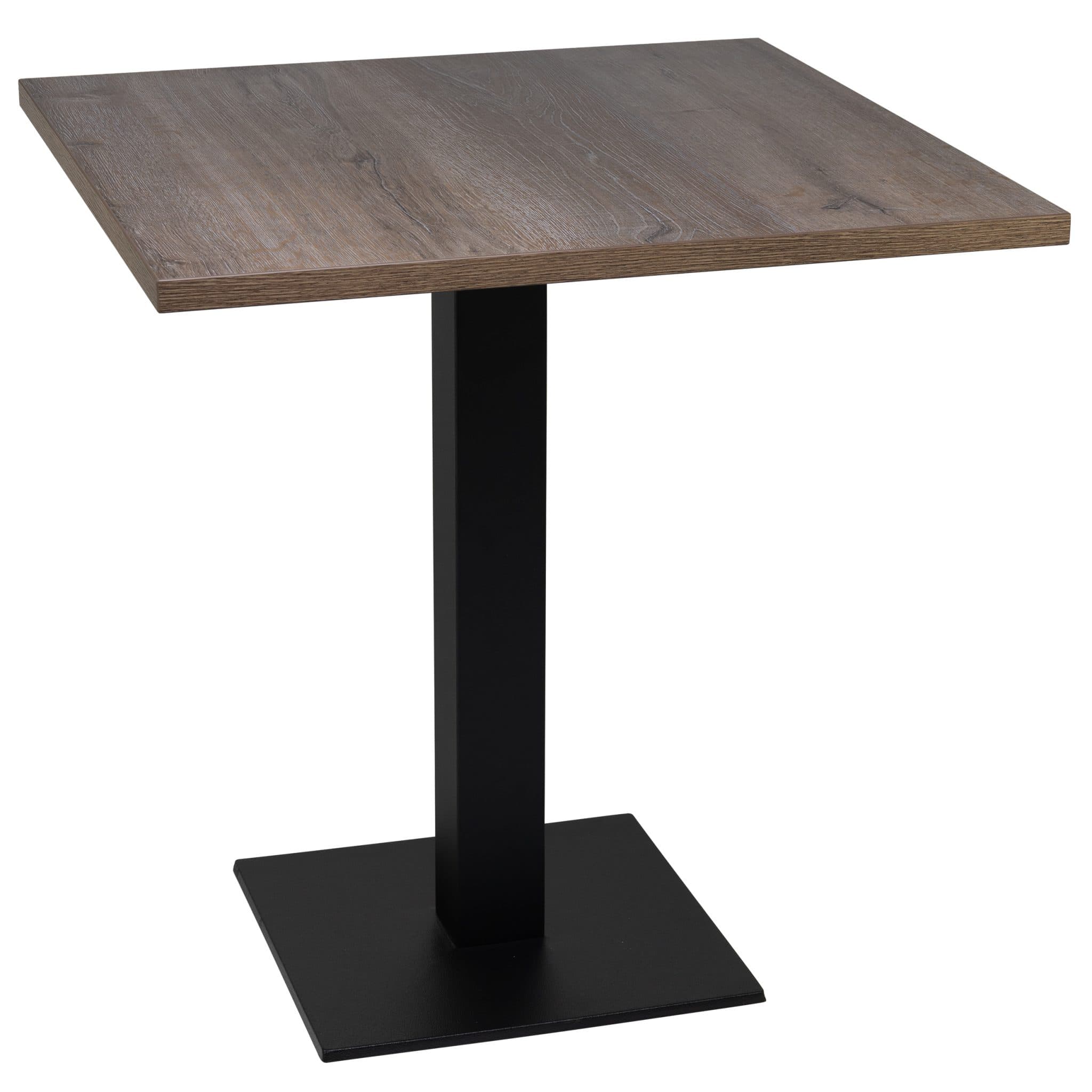 Tischset - Rivas Untergestell + Melamin Schlosseiche