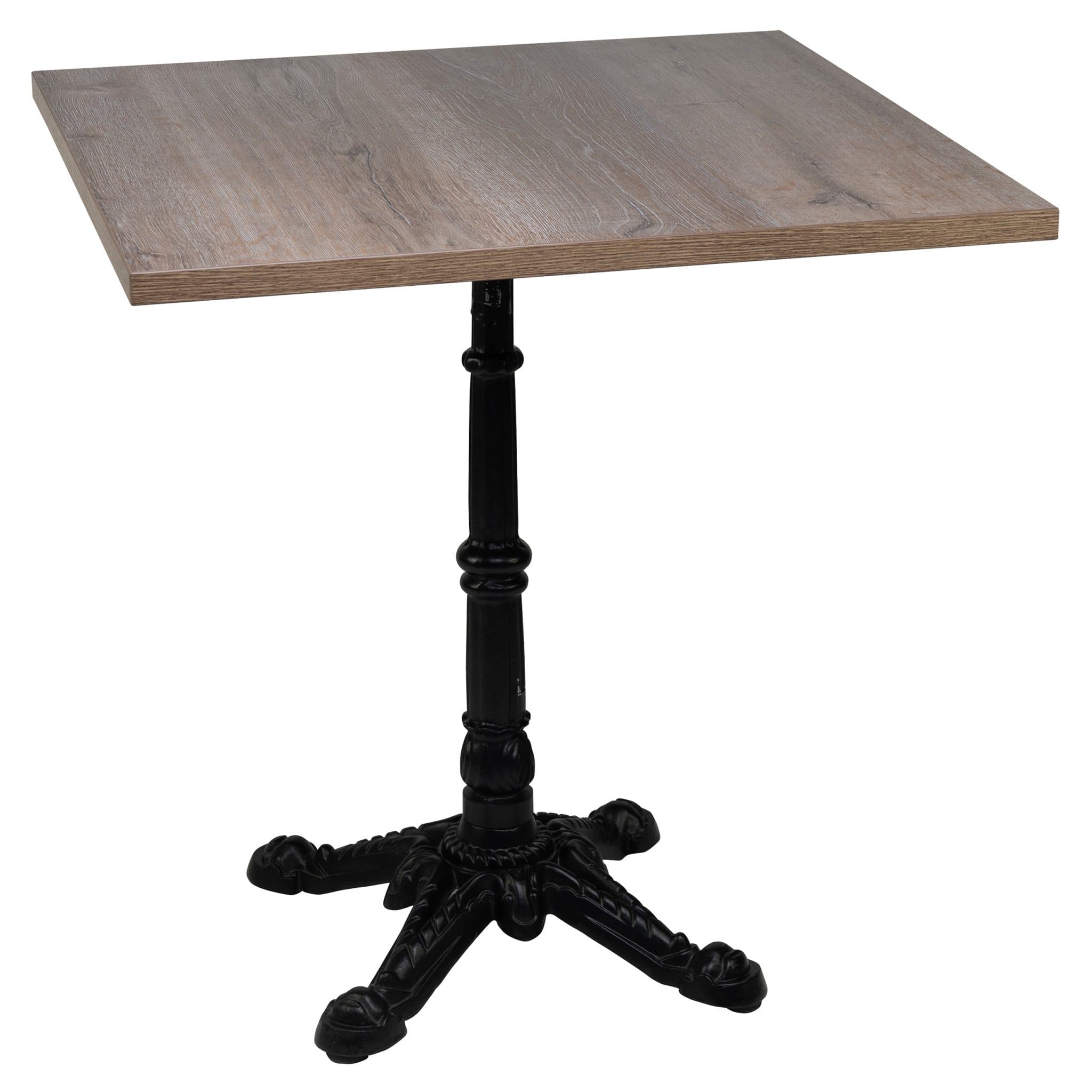 Tischset - London 4 Gestell + Melamin Schlosseiche