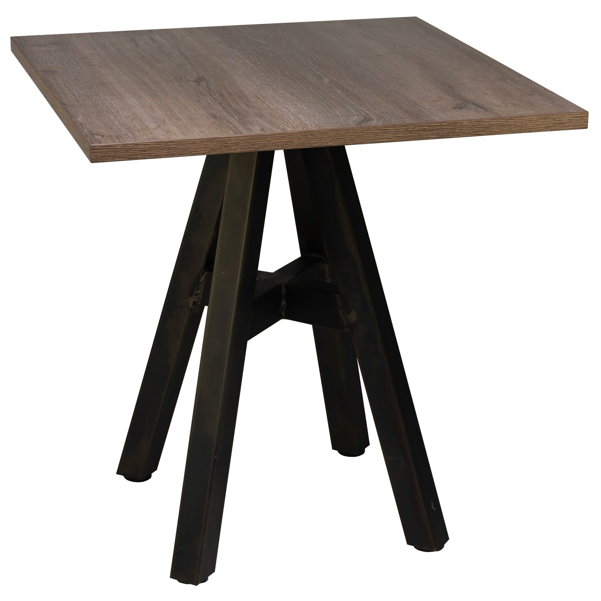 Tischset - Portland Industrial Gestell + Melamin Schlosseiche