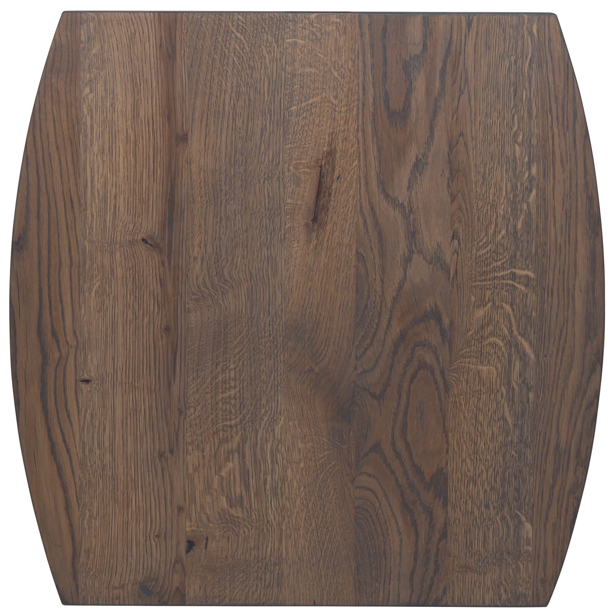 Massive Eiche Tischplatte - 40mm - Dänisch Oval - Slat Grey