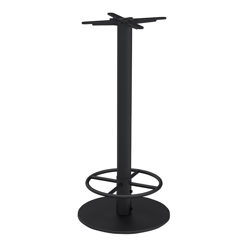 Utah Bar Untergestell - Schwarz mit Fußstütze