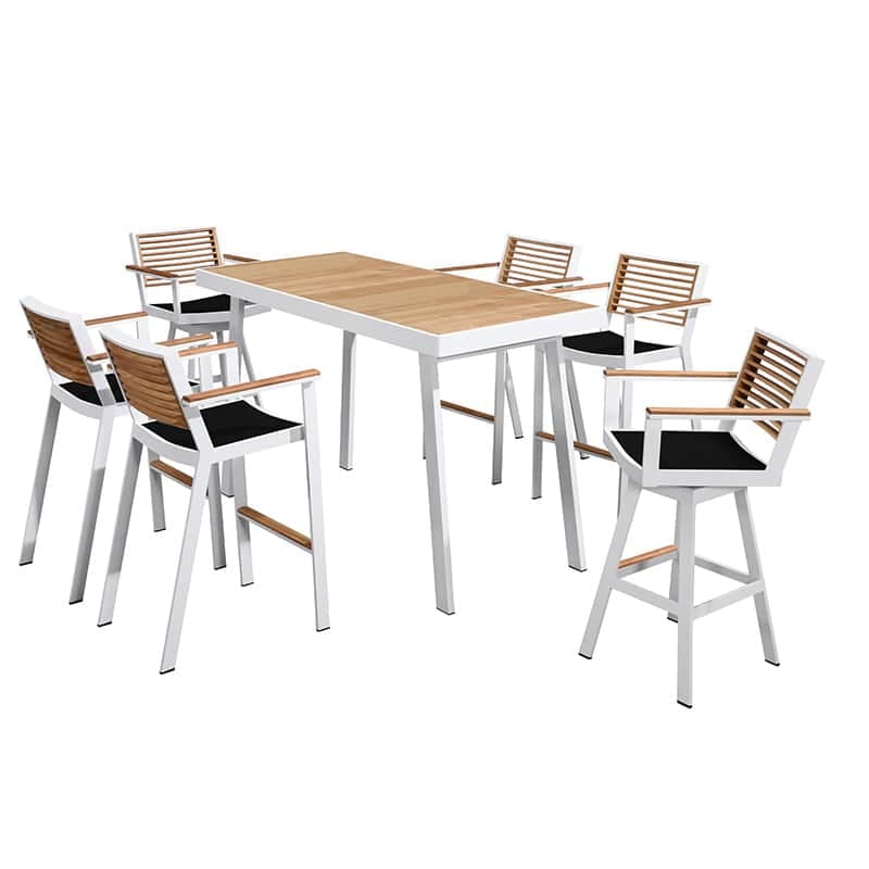 York Bar Weiß | 7-teilig