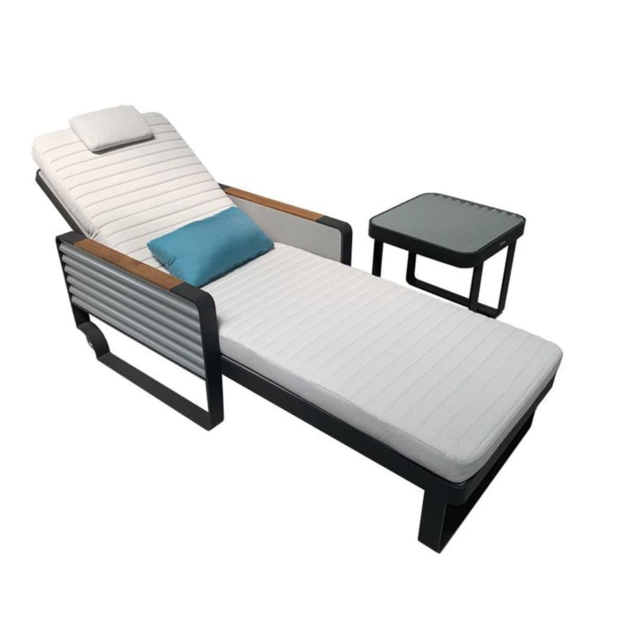 Airport Sonnenliege - Schwarz | 2-Teilig