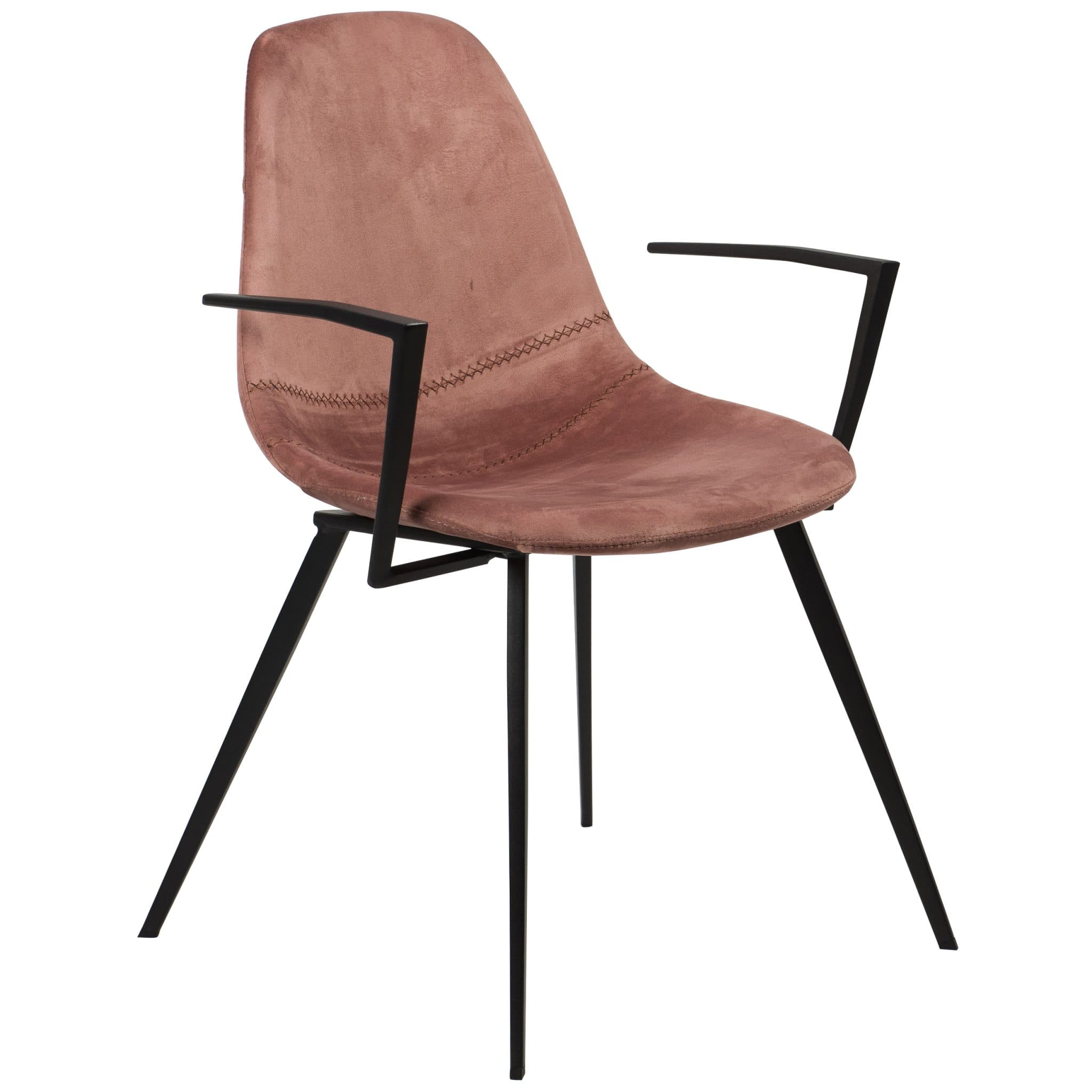 Willow Armstuhl - Pink Samt