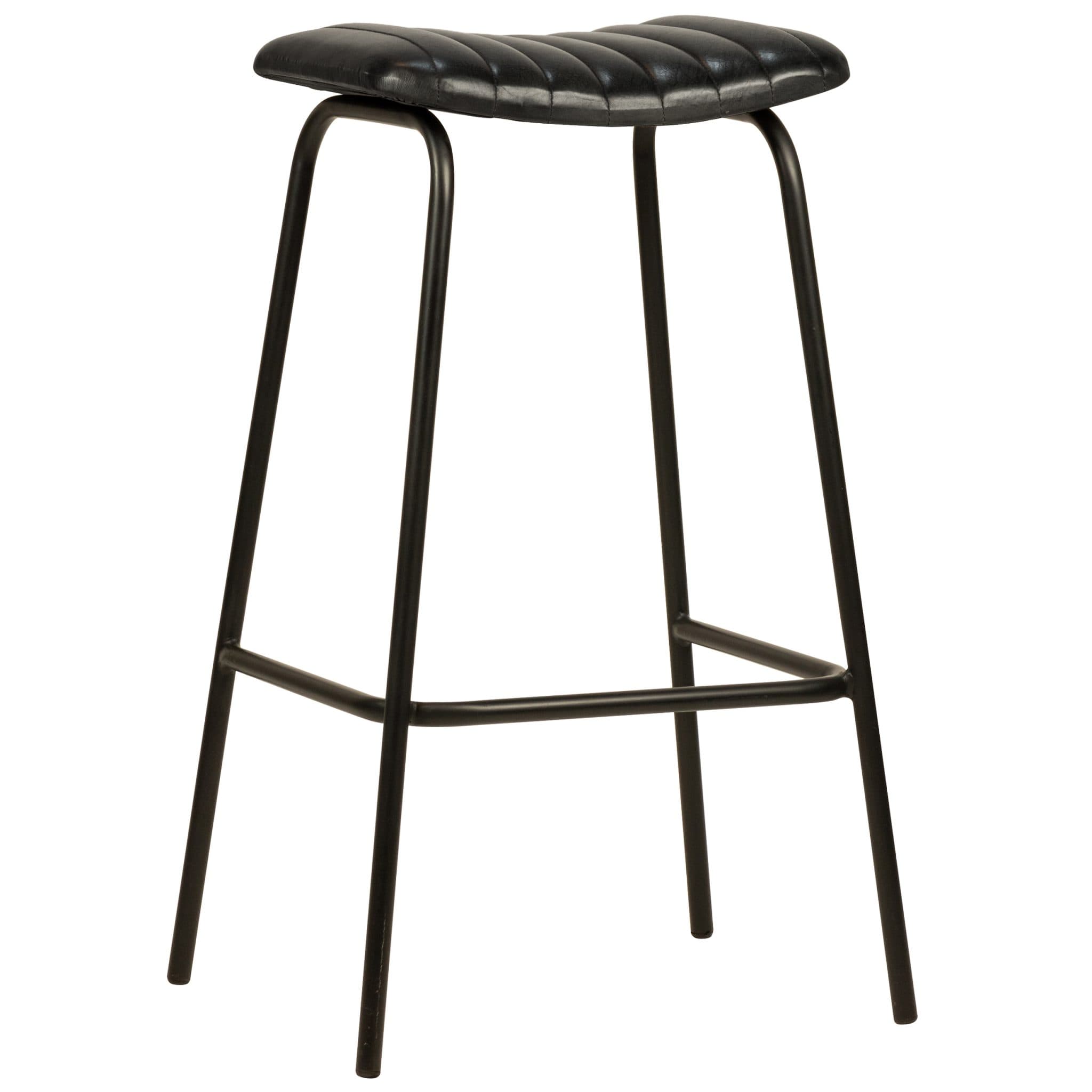 Zavi Hocker - Schwarz Leder