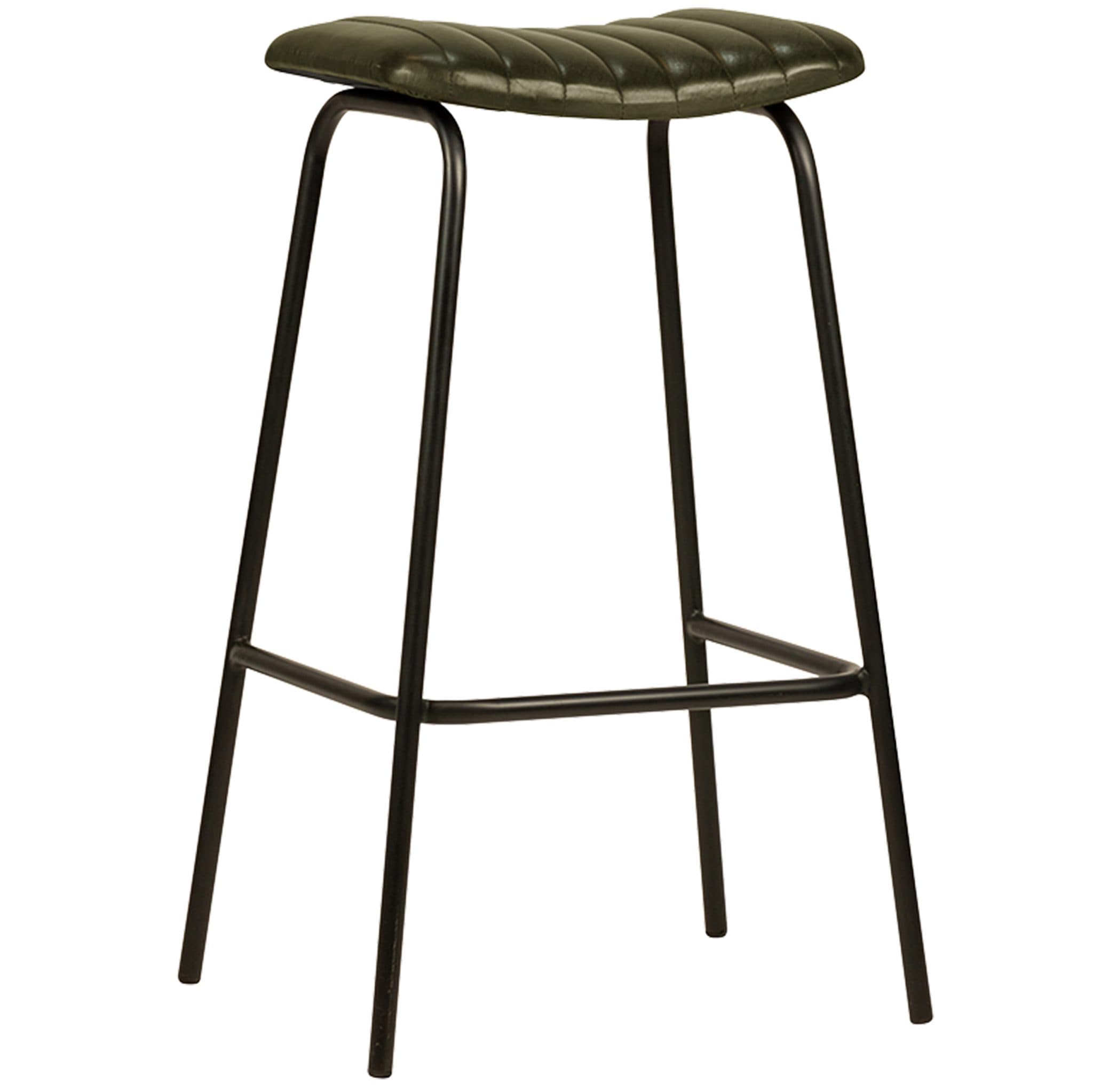 Zavi Hocker - Grün Leder