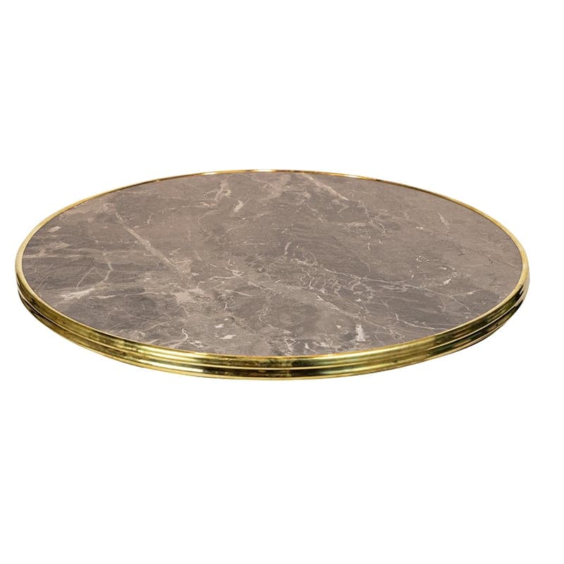 Tischplatte Veneto - Ø70cm - Messingring