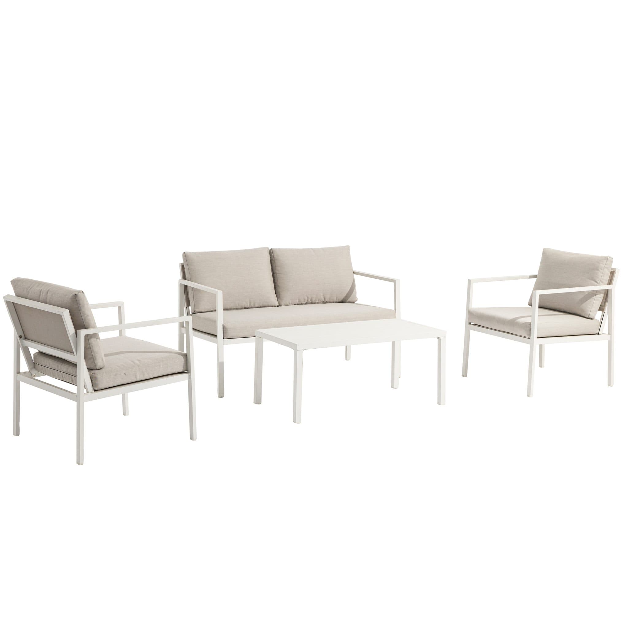 Phoenix Lounge-Set - Beige | 4-teilig