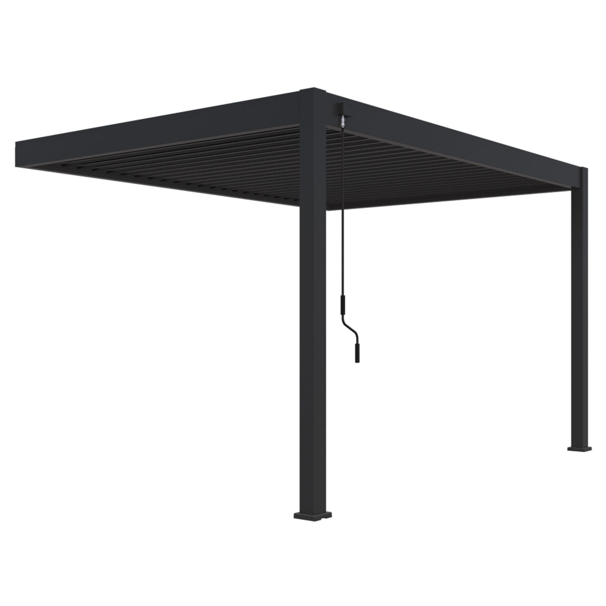 Reflect Terrassenüberdachung - Wandmontage anthrazit - 3X4 Meter