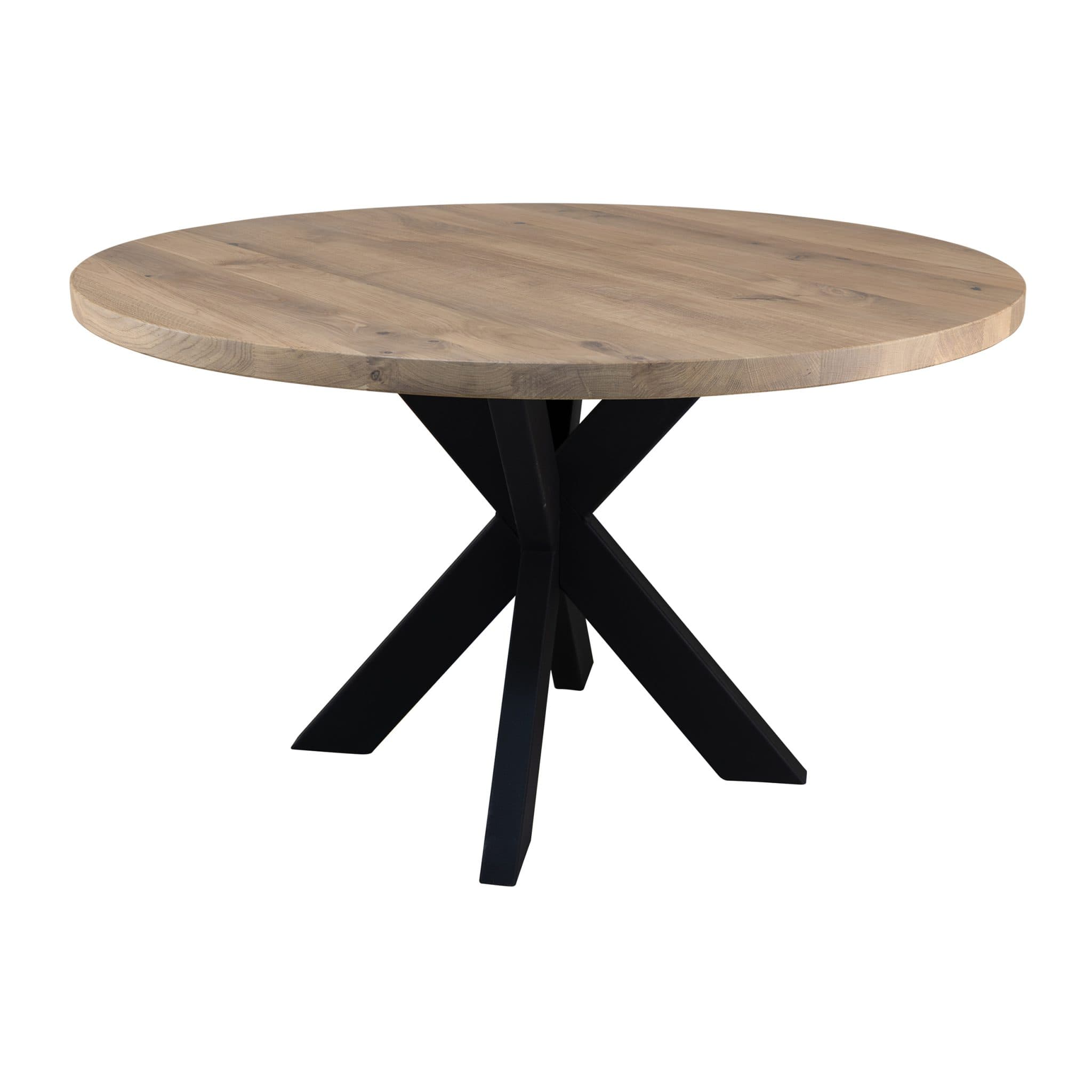 Torez Rund Massivholz Eichentischplatte - Ø130cm - Tisch nach Maß