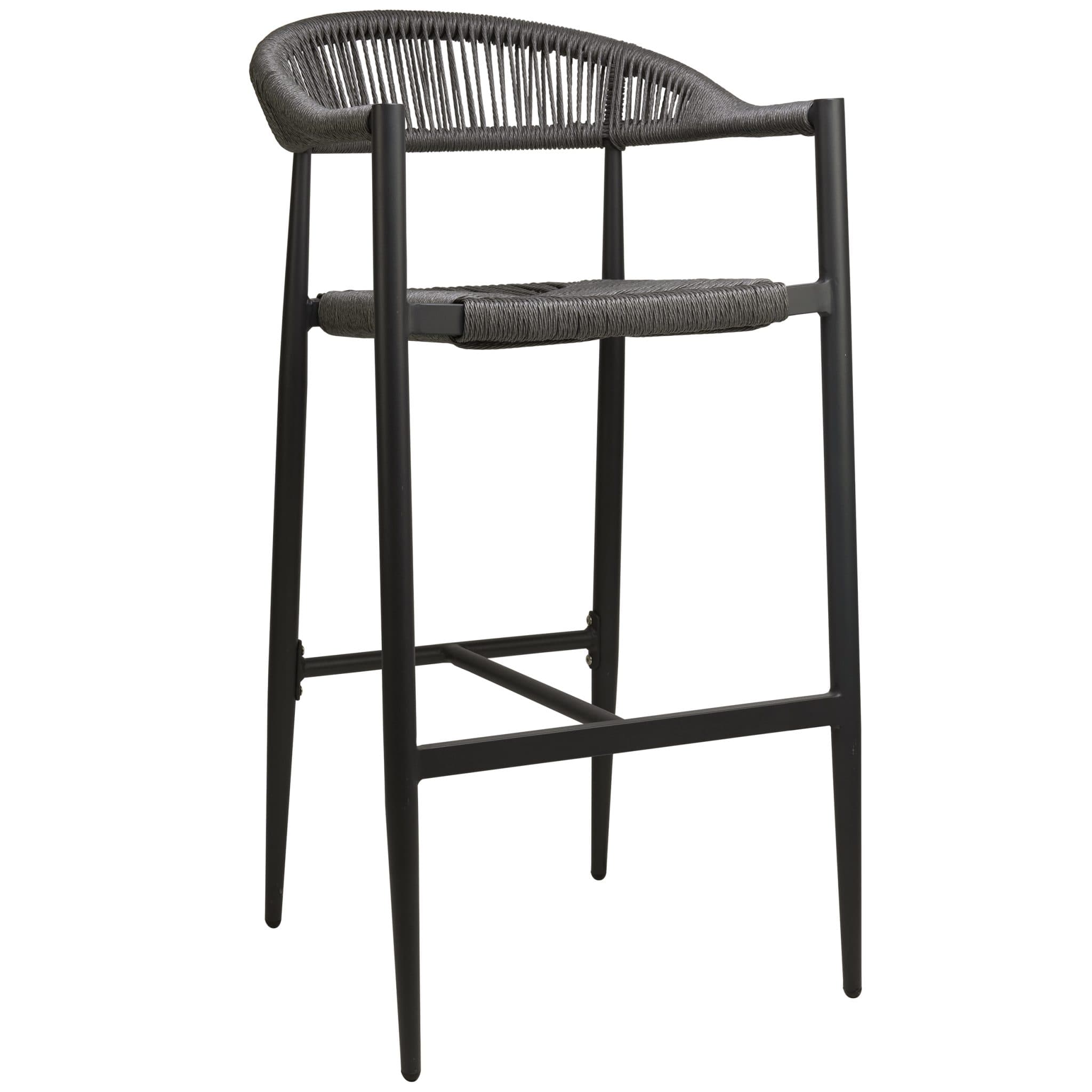 Jonah Barhocker mit Armlehne - Anthrazit/Anthrazit