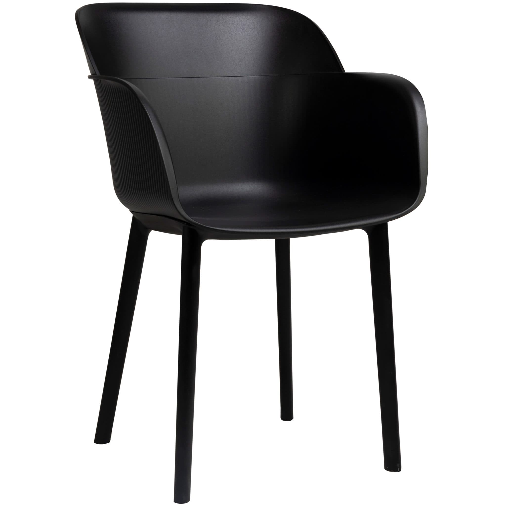 Shell Armstuhl - Schwarz