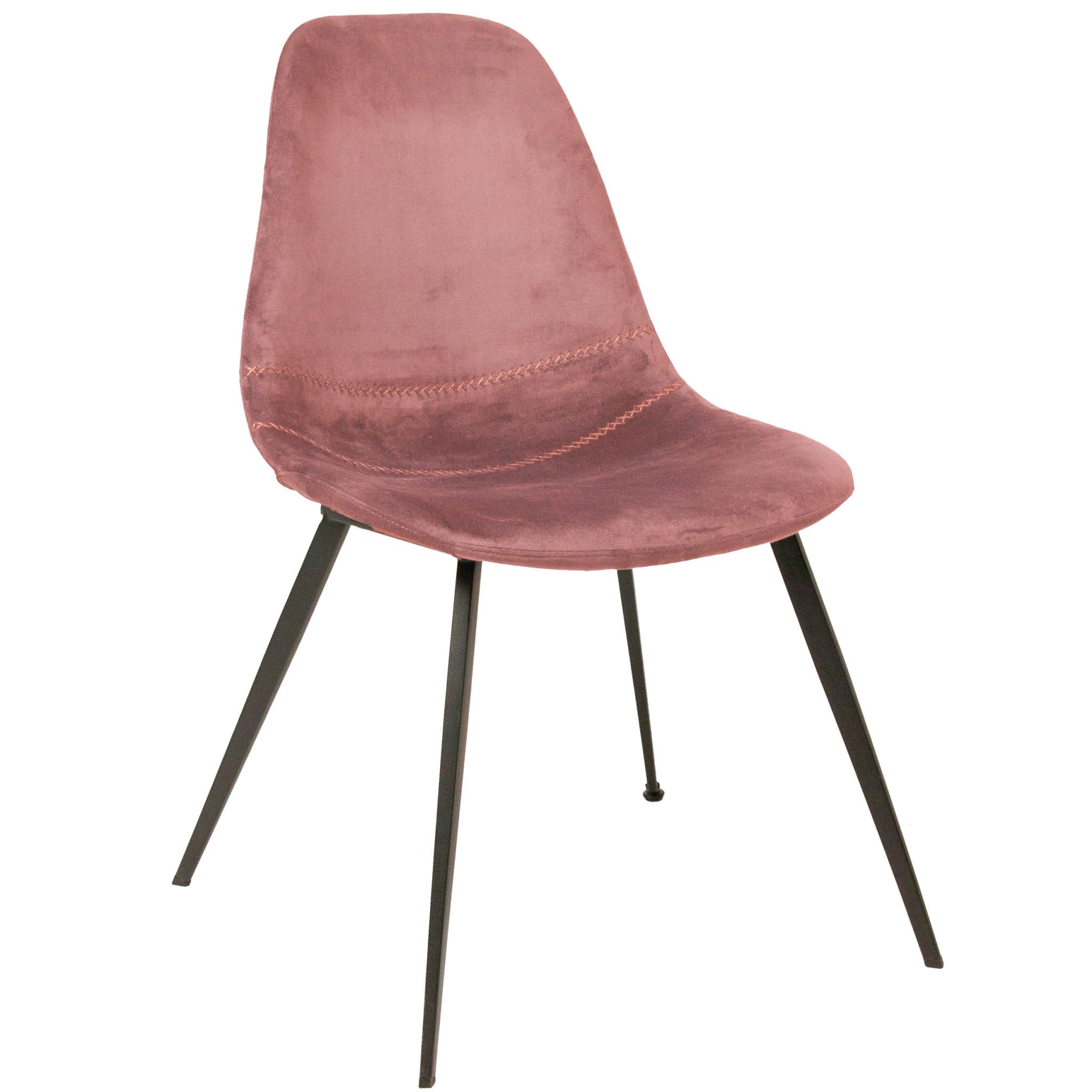 Logan Stuhl - Pink Samt