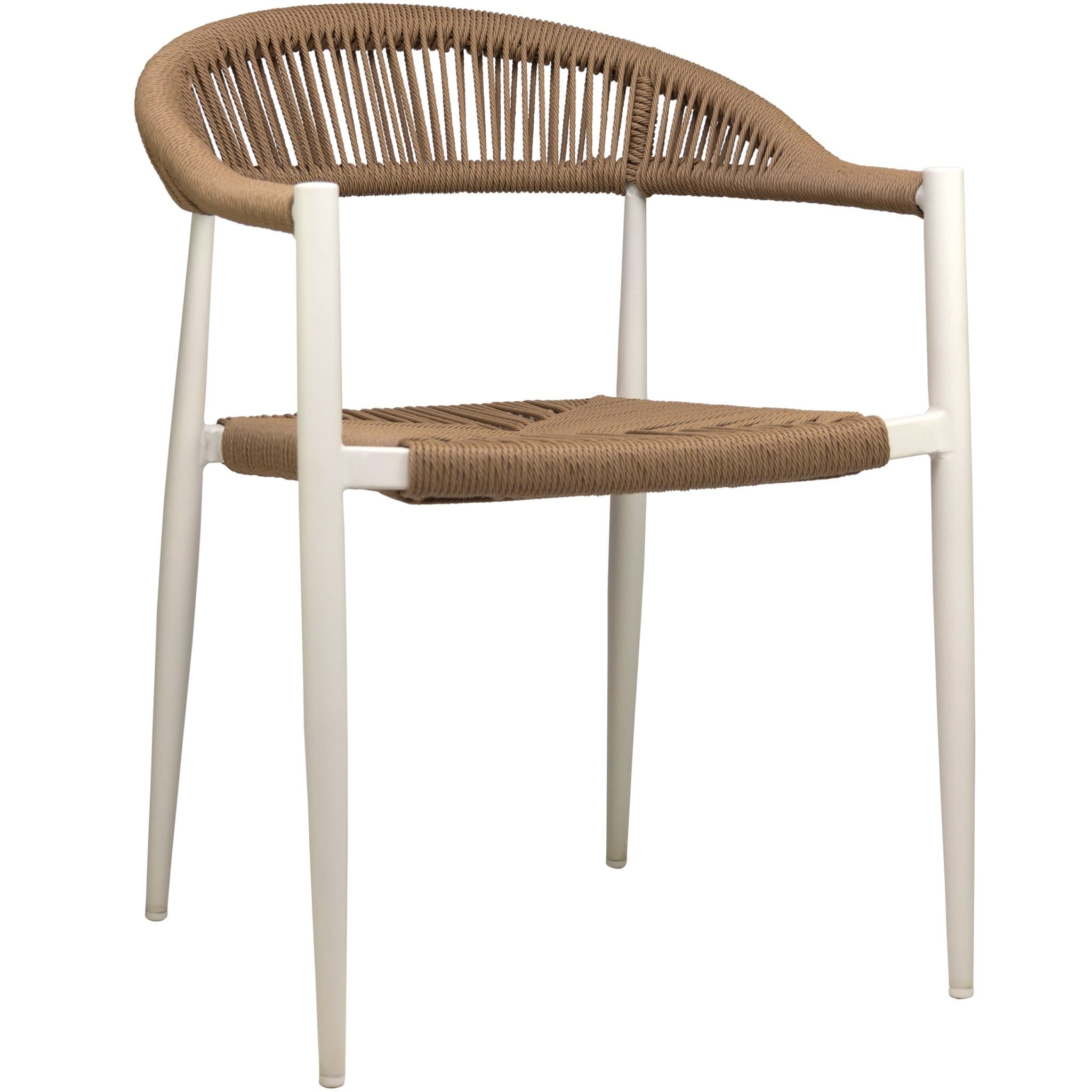 Jonah Terrassenstuhl - Weiß/Natural