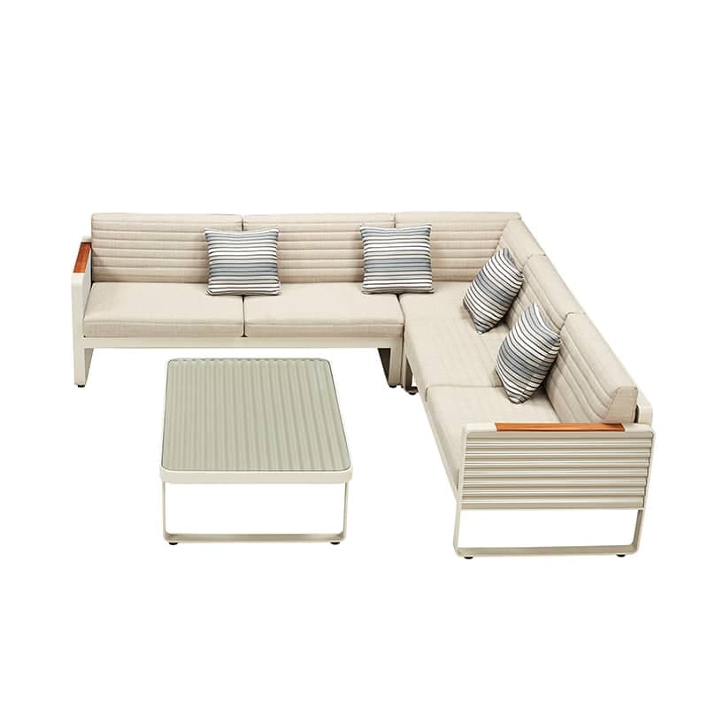 Airport Ecklounge - Taupe | 4-teilig