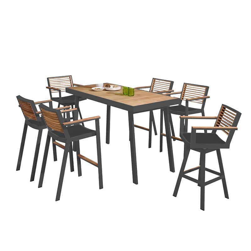 York Bar Schwarz | 7-teilig