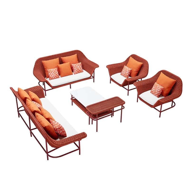 Lisboa Lounge Set - Orange | 6-teilig