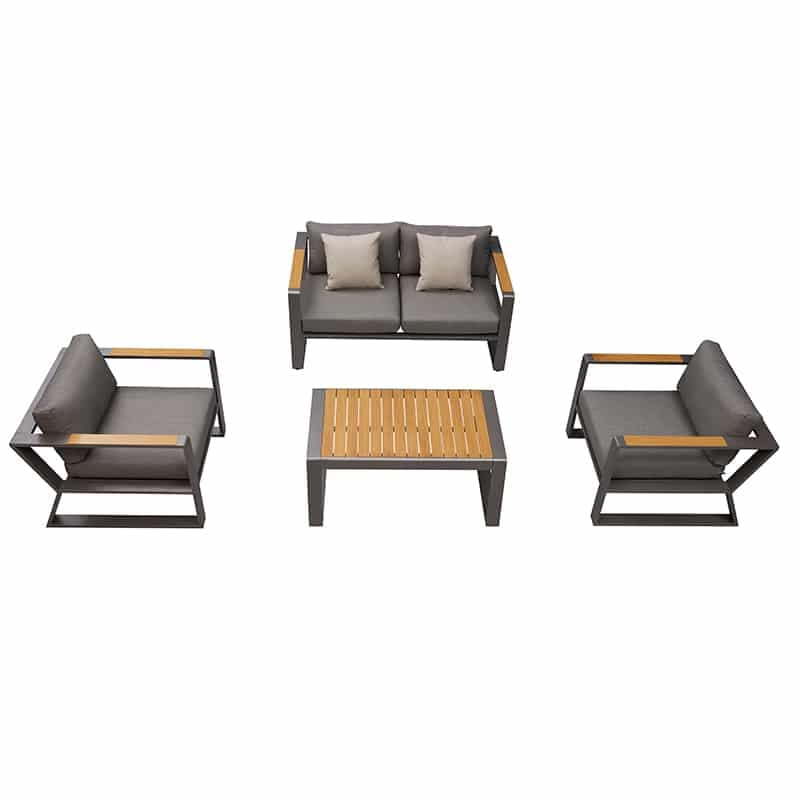 Exee 2.0 Lounge Set - Schwarz | 2-Sitzer