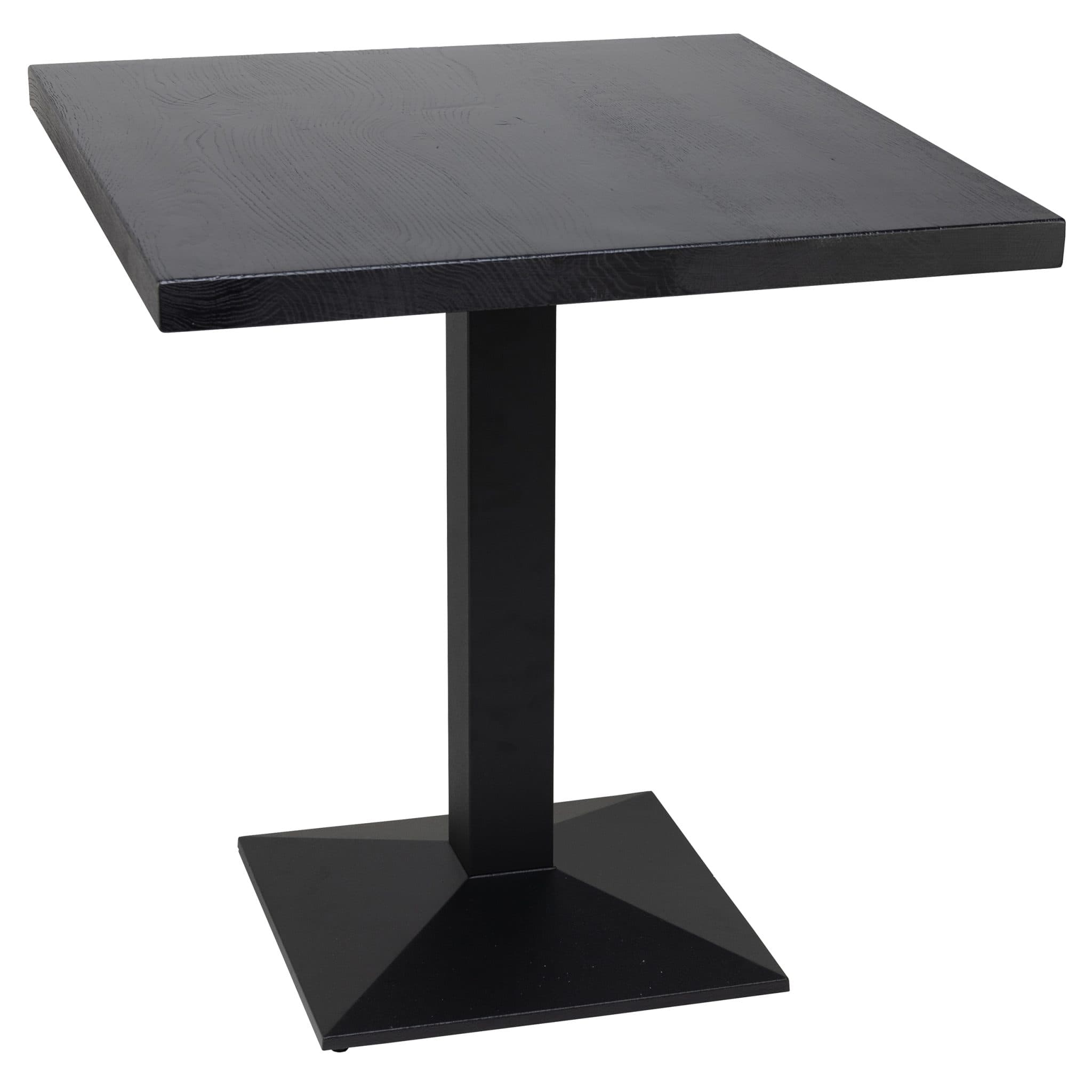 Tischset - Austin Gestell + Massive Eiche Tischplatte Schwarz