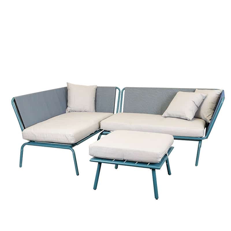 Maudi Eck Lounge Set - Blau