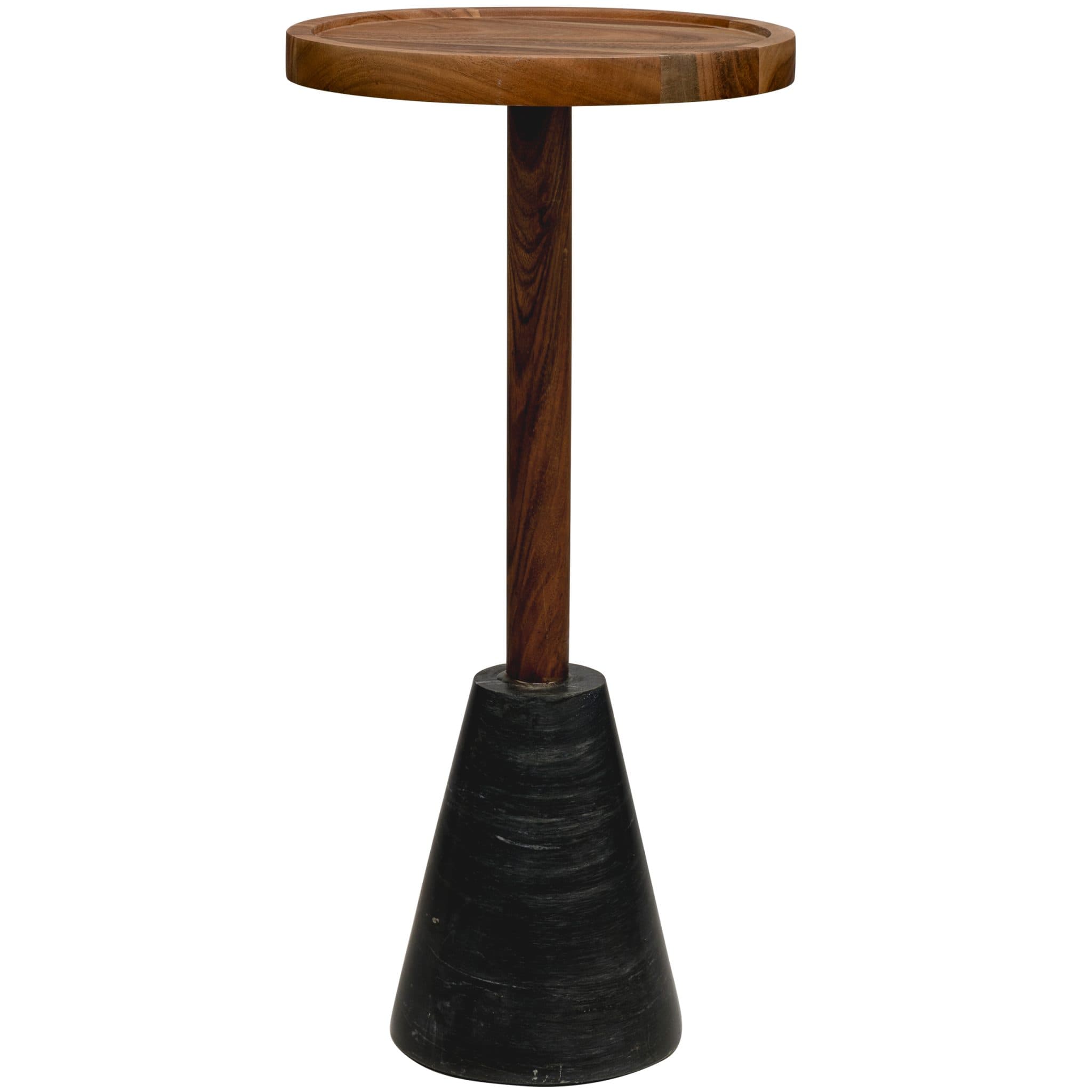 Taori Beistelltisch - ∅30cm - Schwarzer Marmor