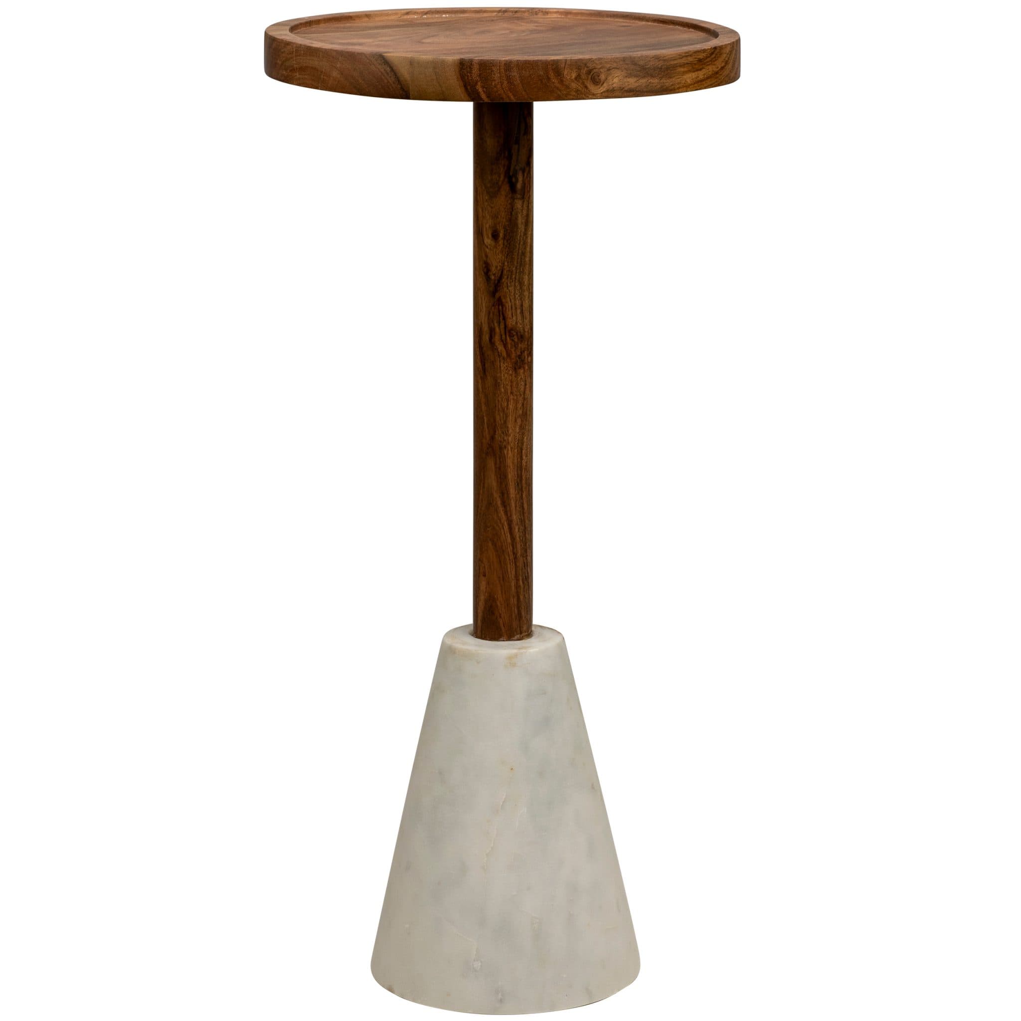 Taori Beistelltisch - ∅30cm - Weißer Marmor