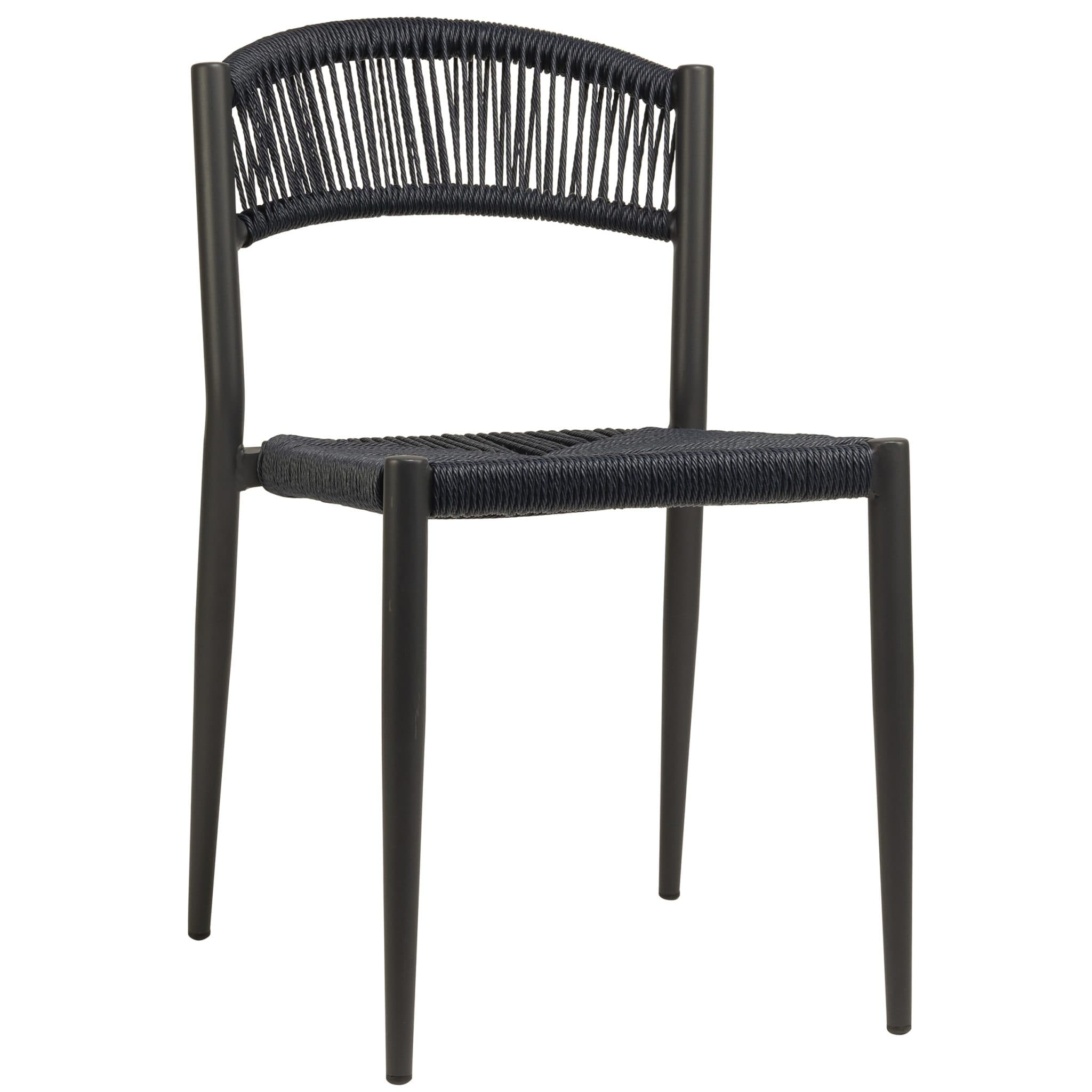 Jonah Terrassenstuhl ohne Armlehne- Charcoal/Navy