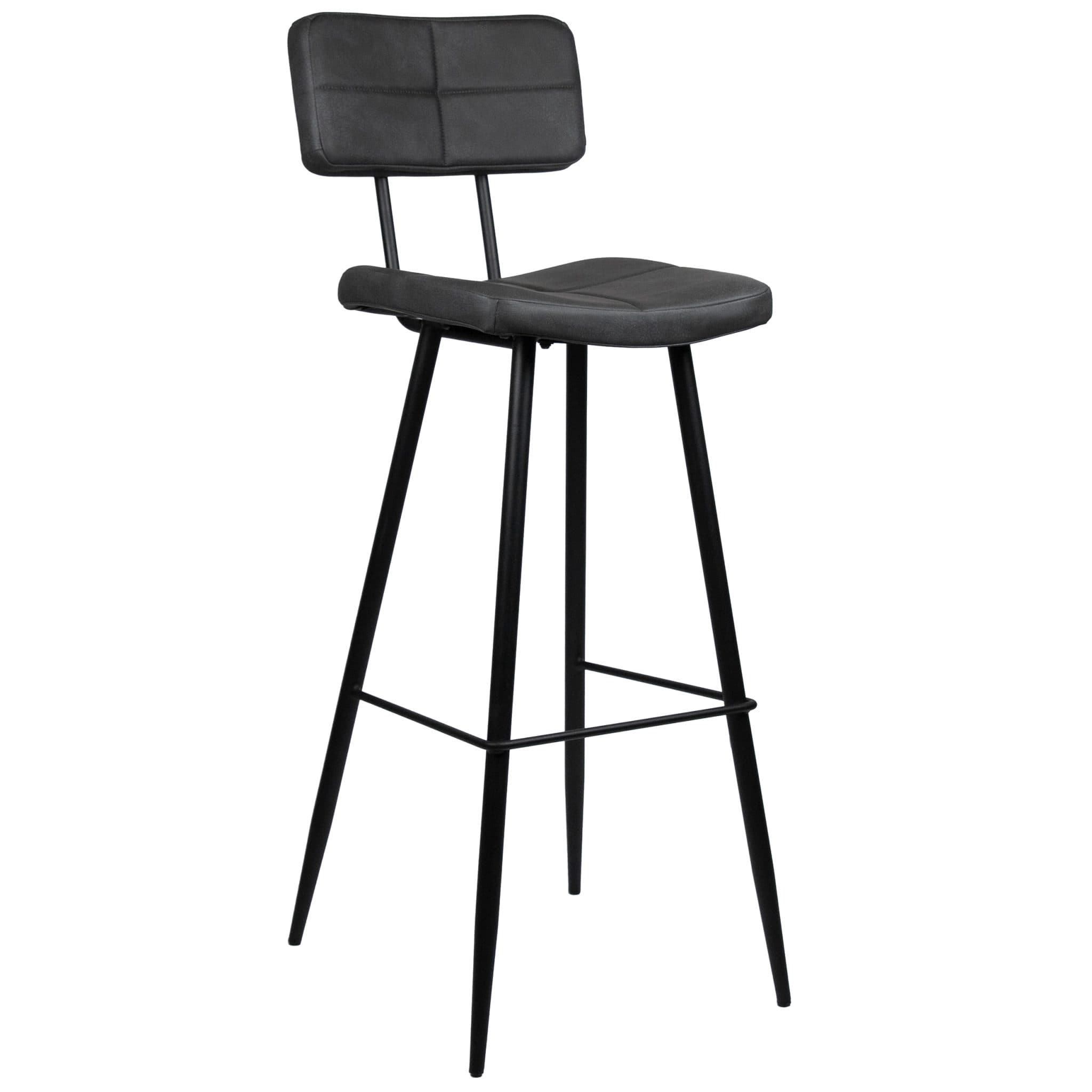 Teddy Barhocker - Anthrazit Kunstleder