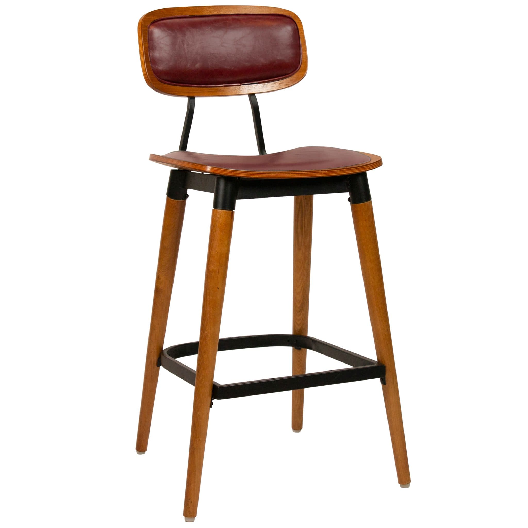 Studo Barhocker - Kunstleder Bordeaux