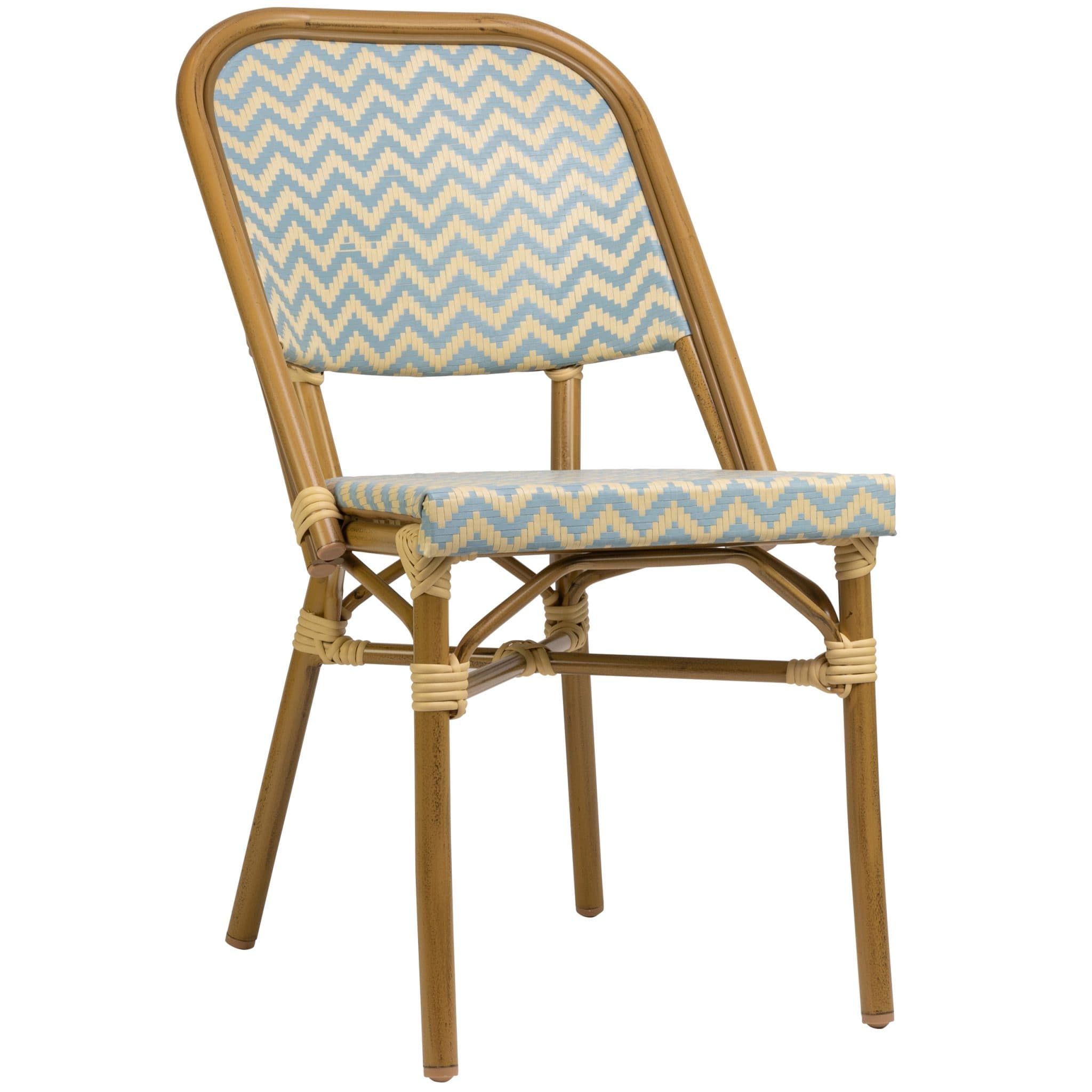 Marceille Terrassenstuhl Blau-Beige