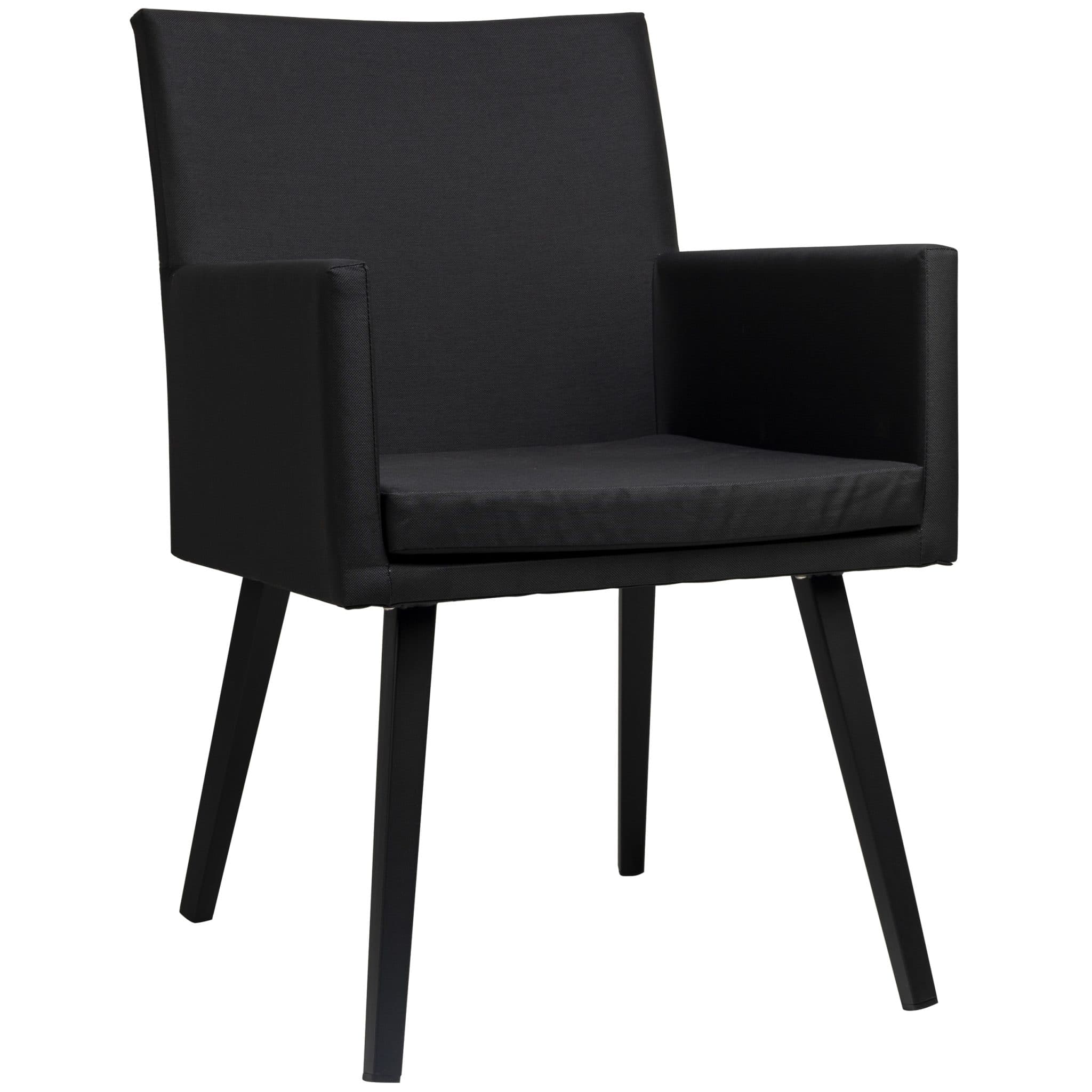 Muno Terrassenstuhl - Schwarz Textilene