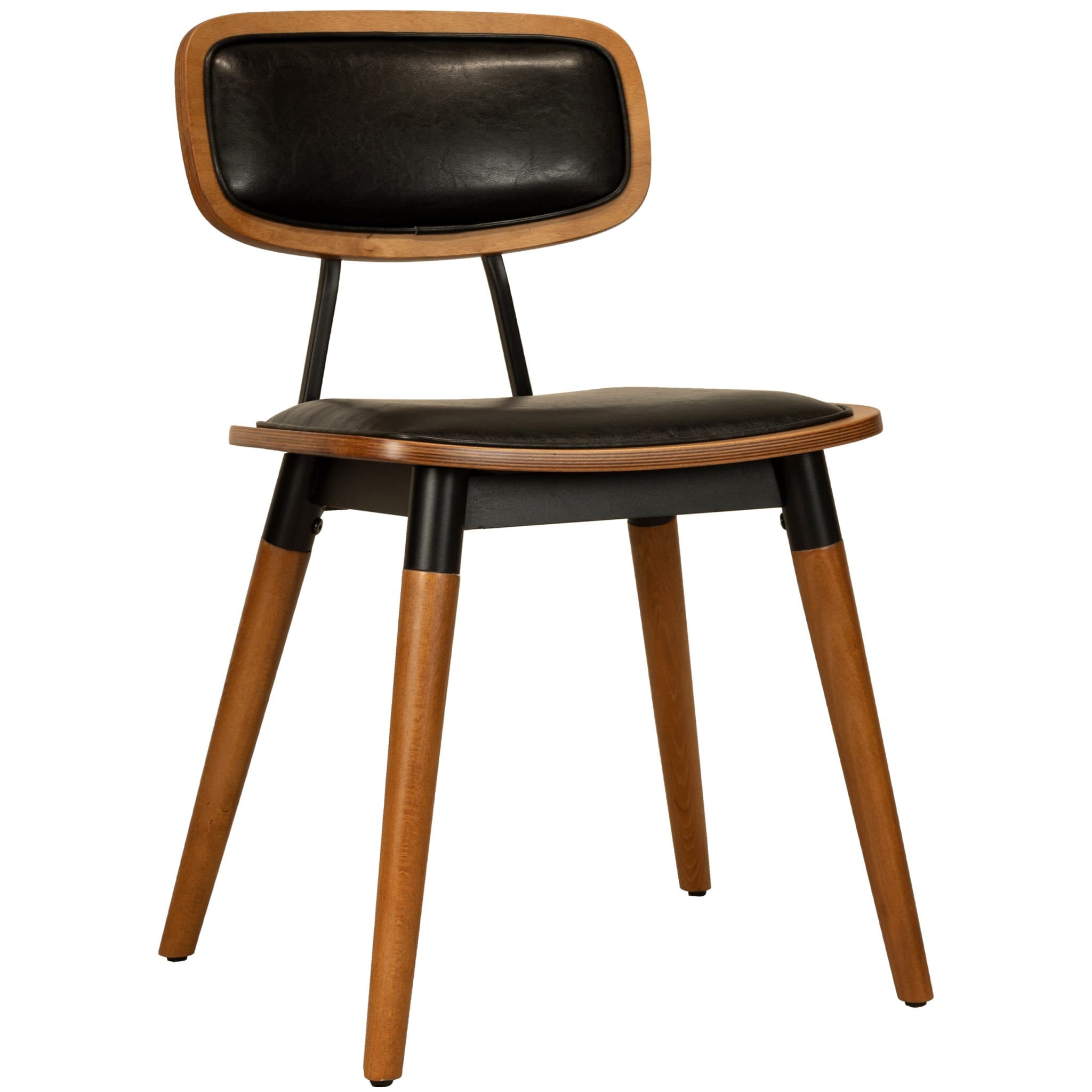 Studo Stuhl - Kunstleder Schwarz