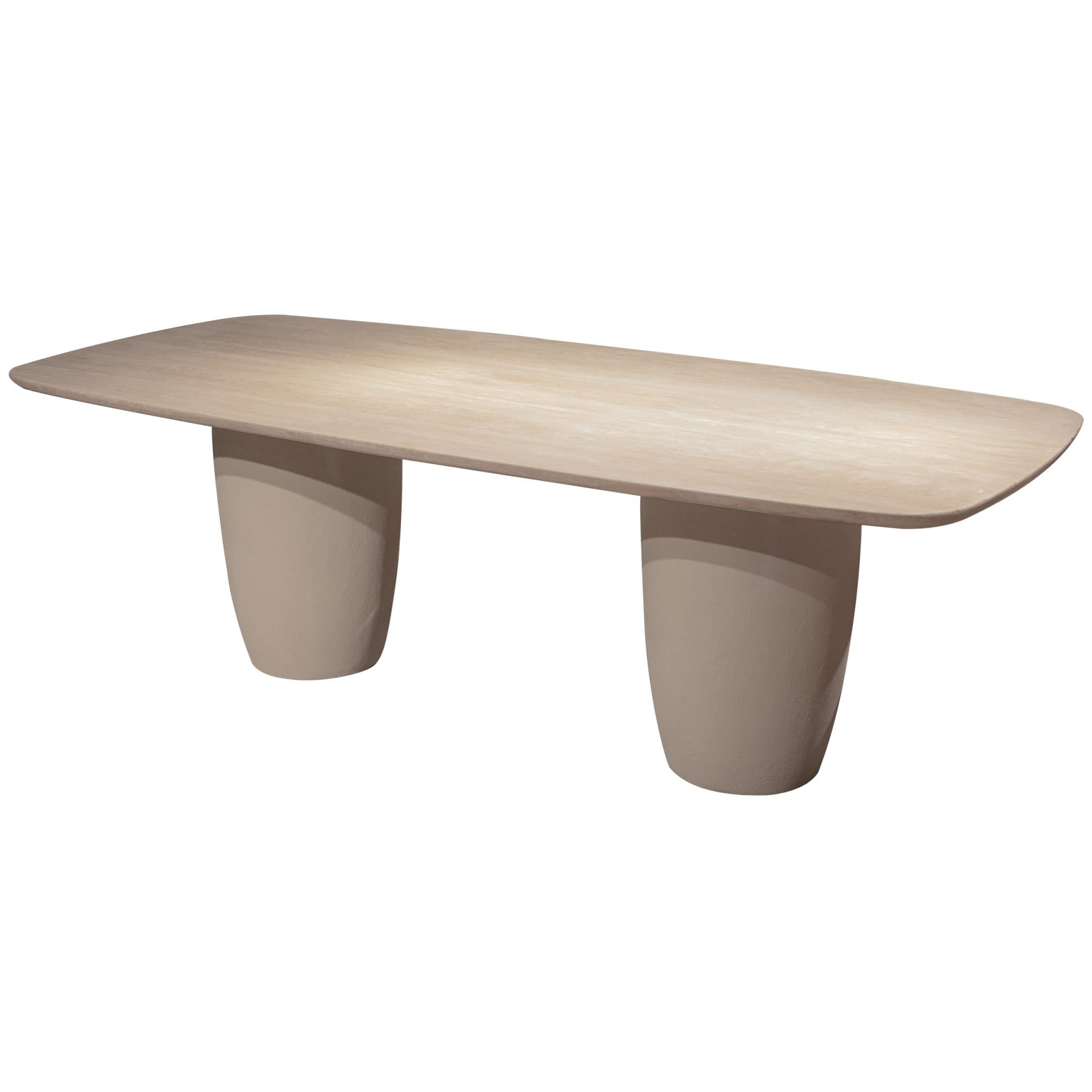 Basil Esstisch - 240x100cm - Travertin