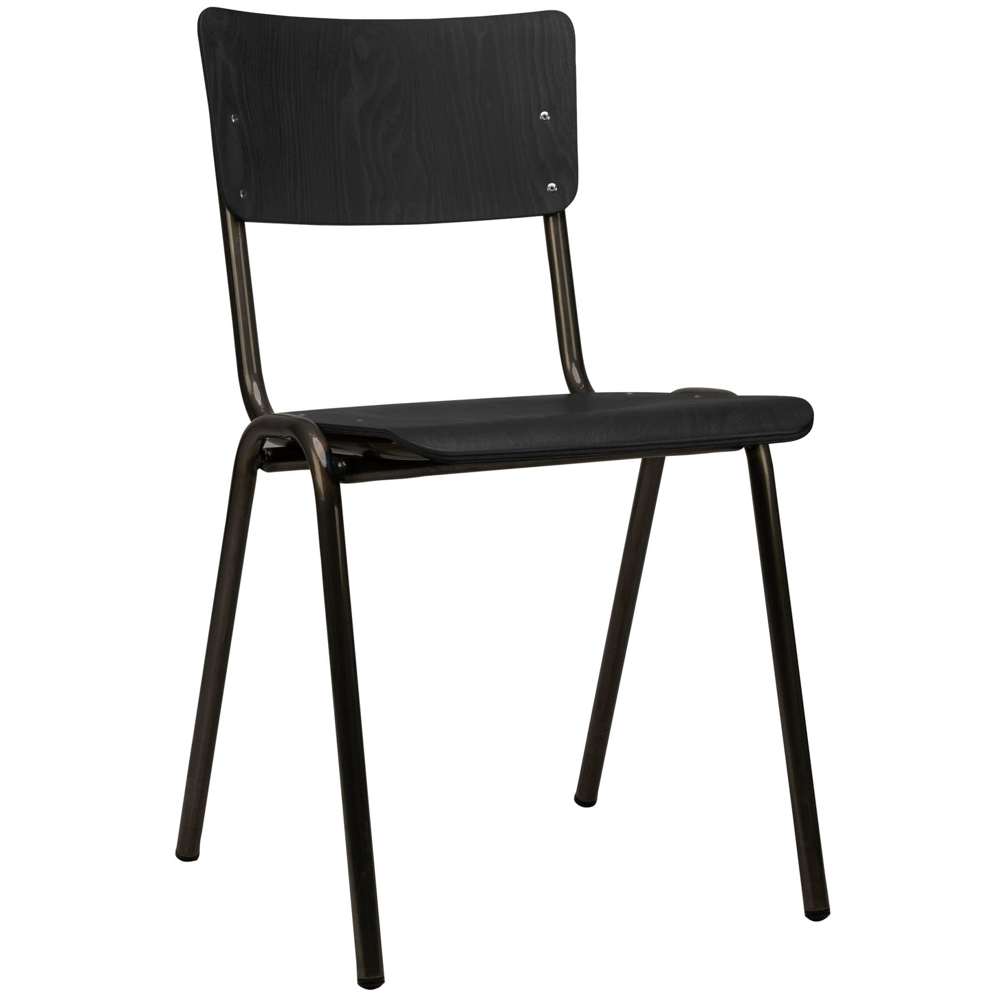 Skool Stuhl - Holz - Schwarz