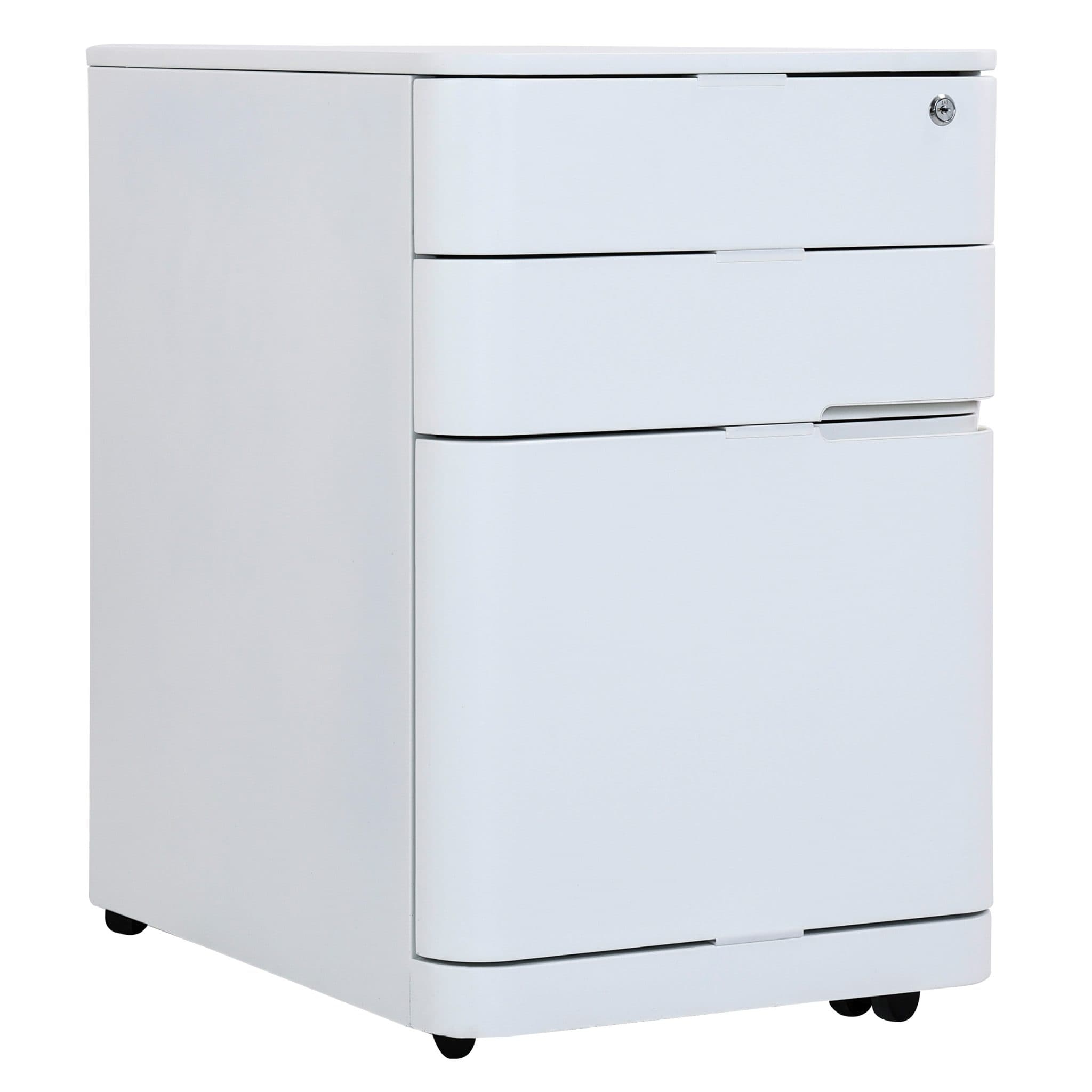 Vero Schubladenelement - 3 Schubladen - Stahl - Weiß
