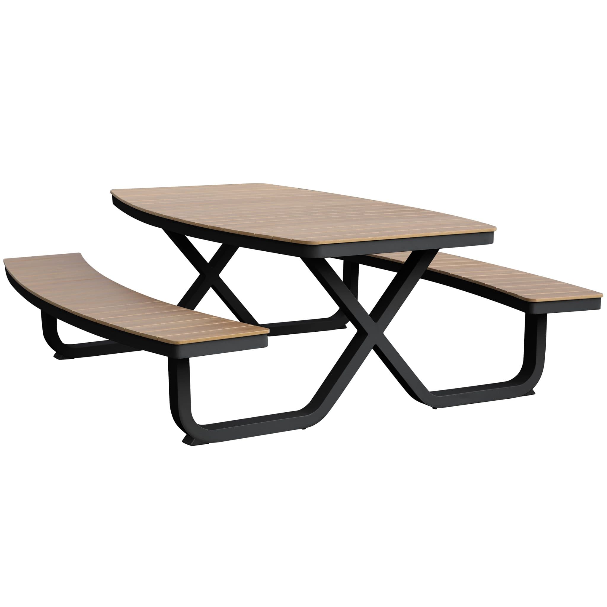Troy Alu Picknick-Set - Schwarz