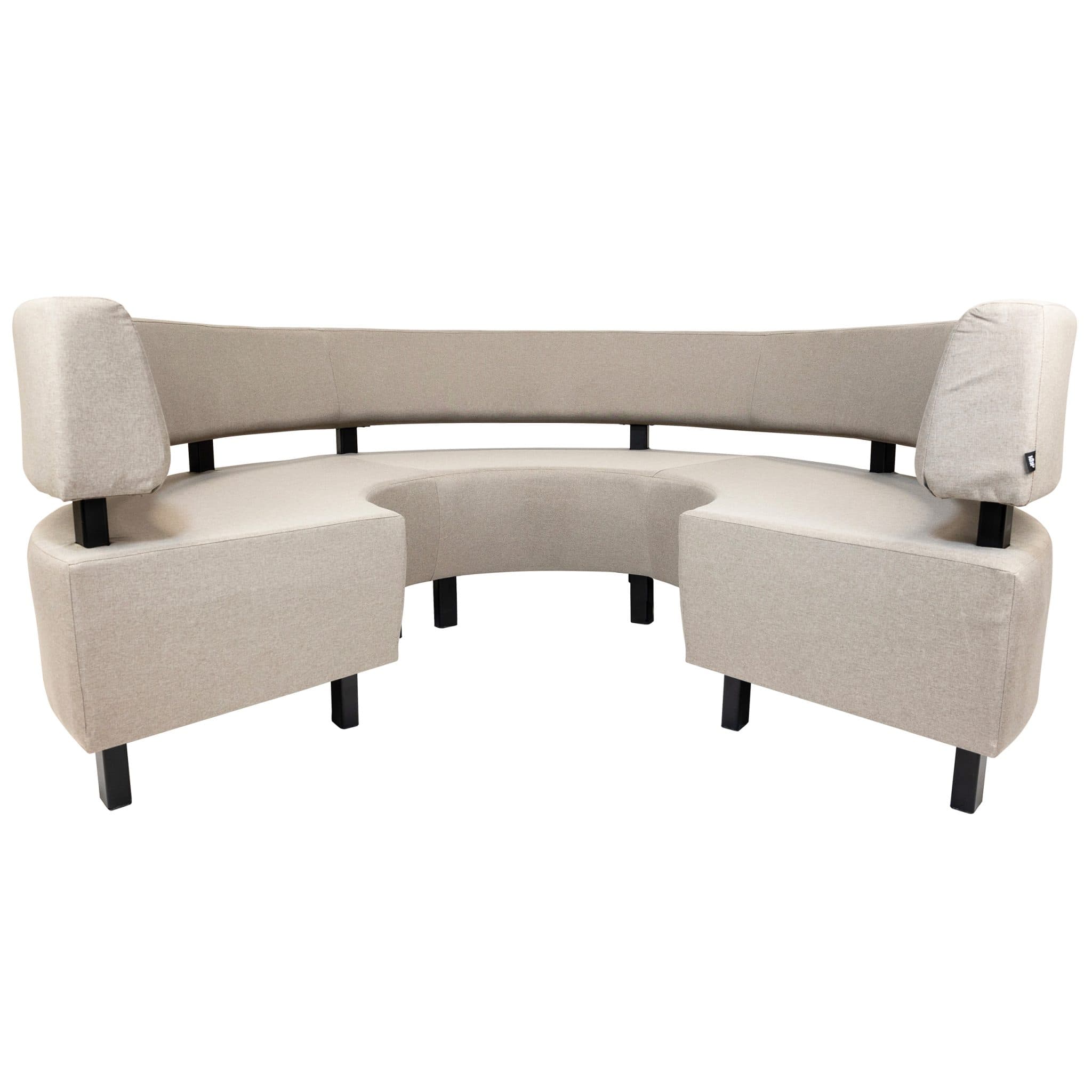 Ibiza Terrassenbank - 3/4 Rund - Toast