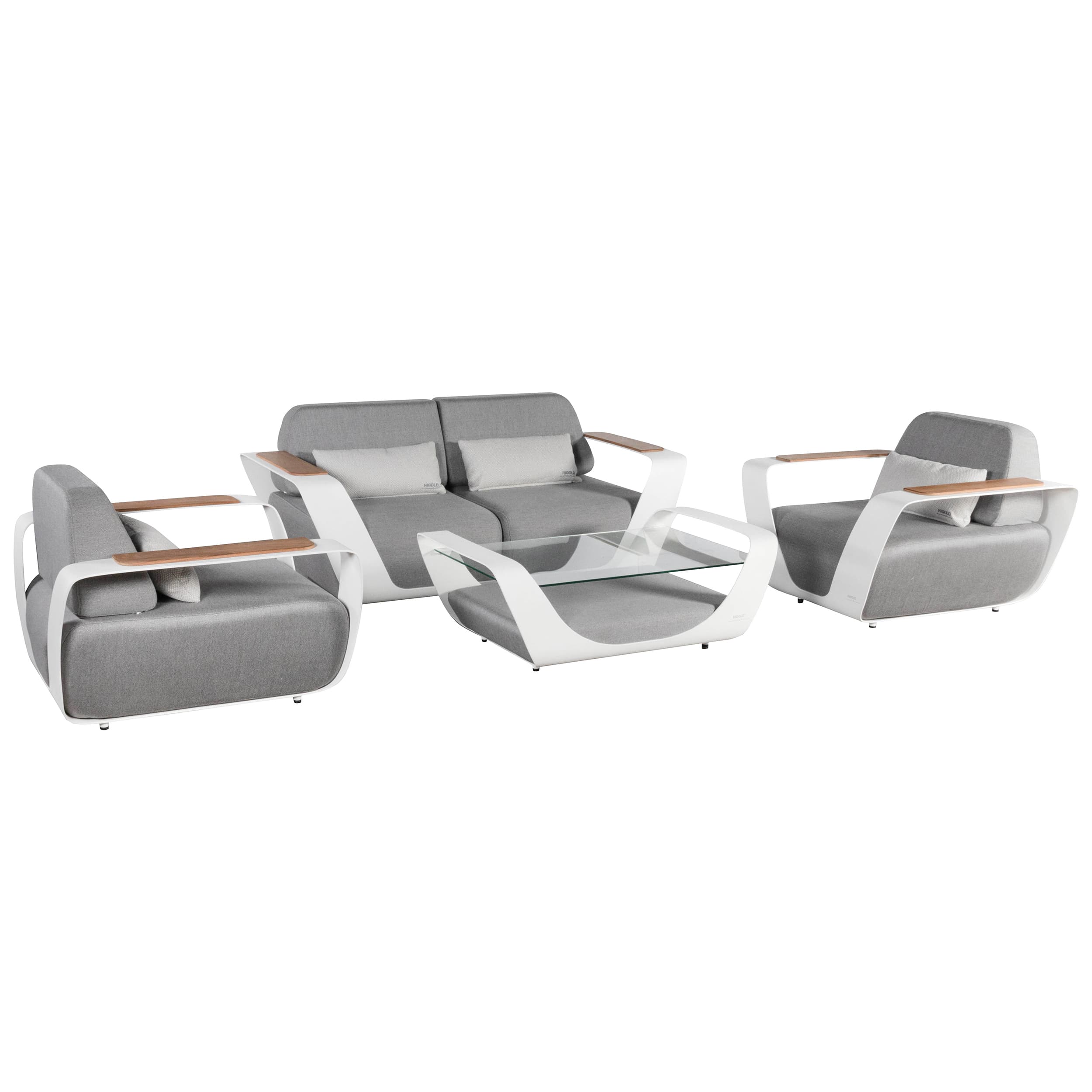 Onda Lounge Set Grau | 4-teilig