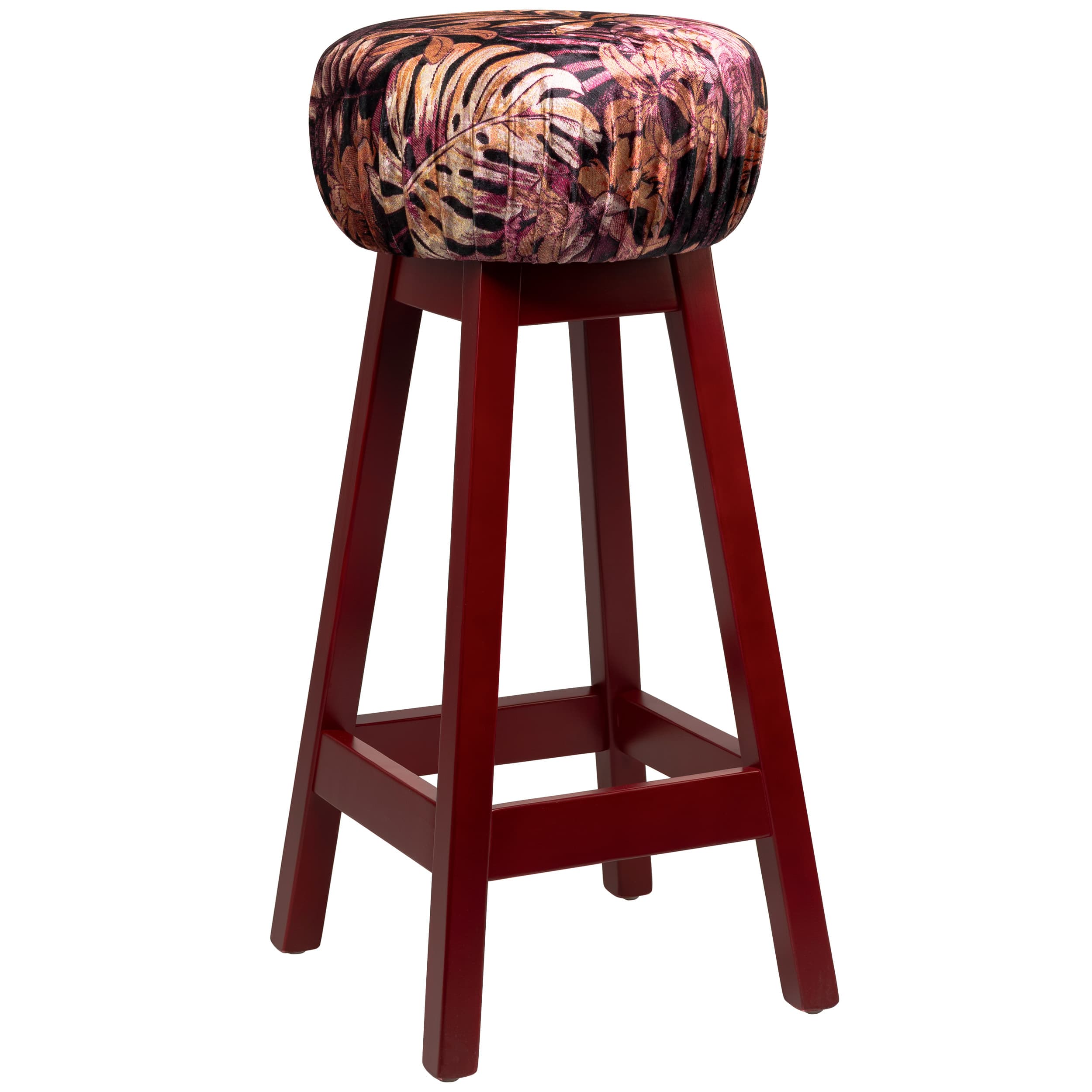 Mokum Barhocker – Bedrucktes Rosa – Rot
