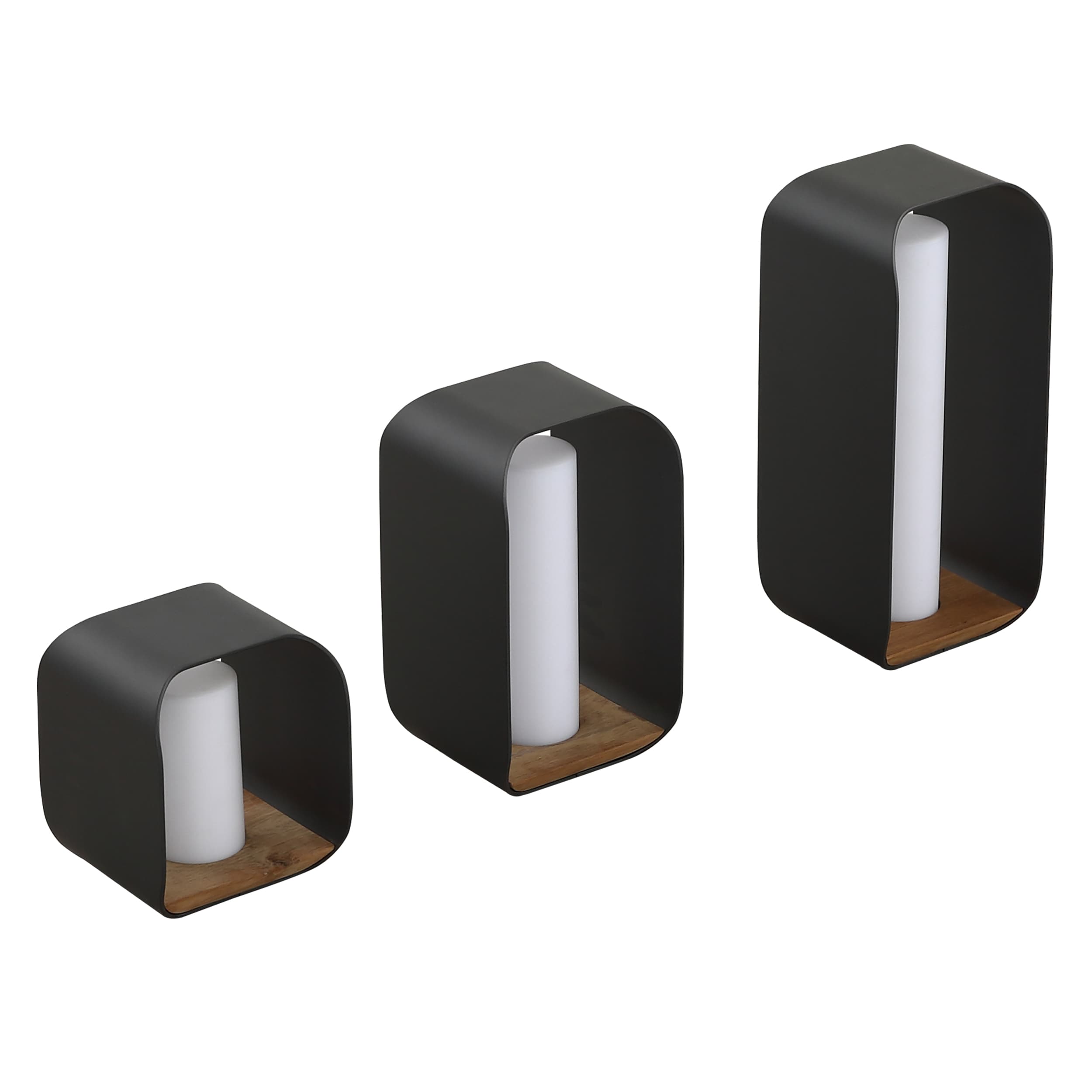 Onda Lichter - Schwarz | 3-Teilig