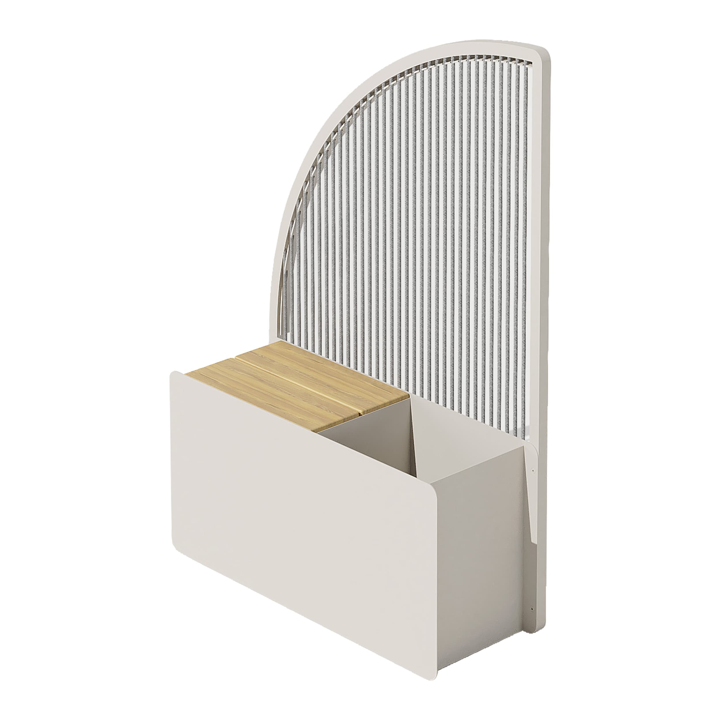 Lilia Pflanzenhalter Hoch - Links - Taupe