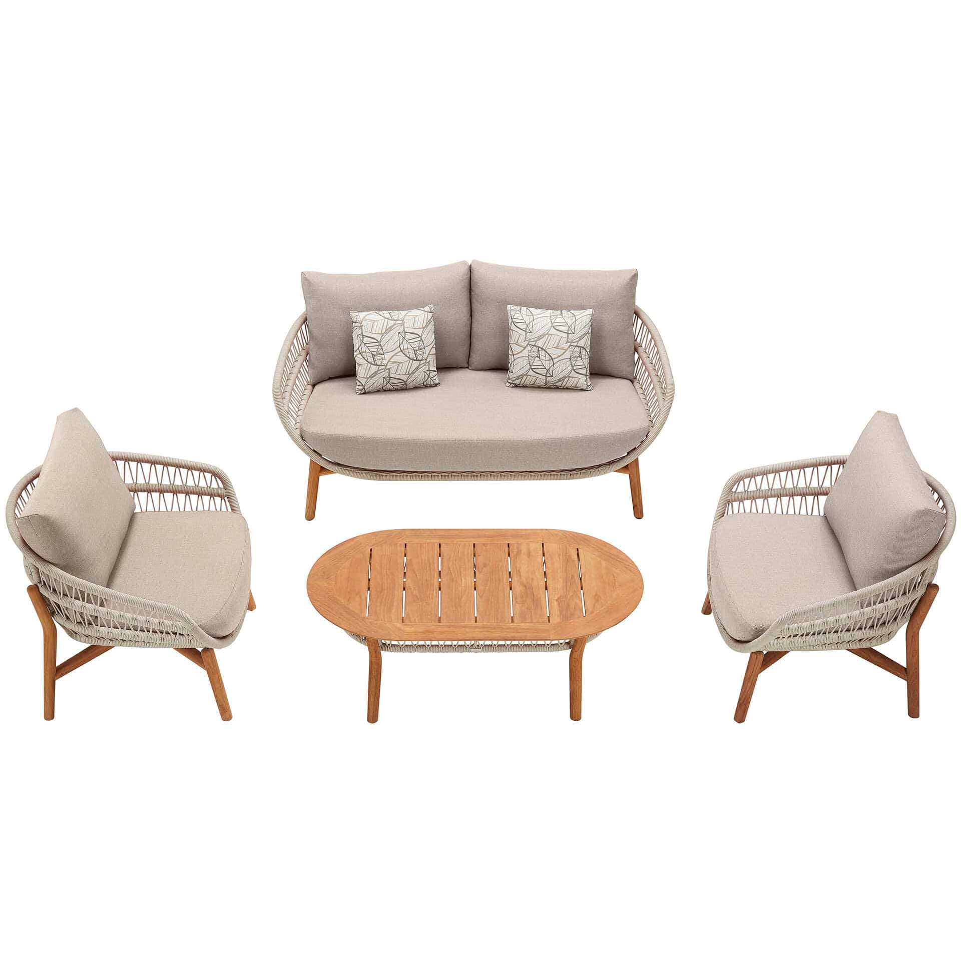 Vasca Lounge Set - Taupe | 2-Sitzer